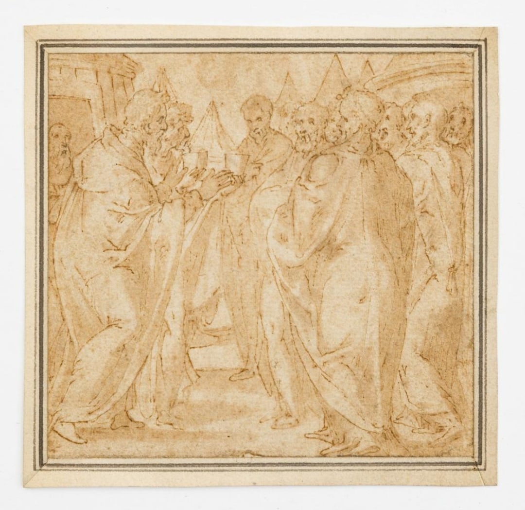 Tadeo Zuccaro (Urbino, 1529 -1566) Drawing on paper - Italian 16th C Renaissance School (1 of 5)