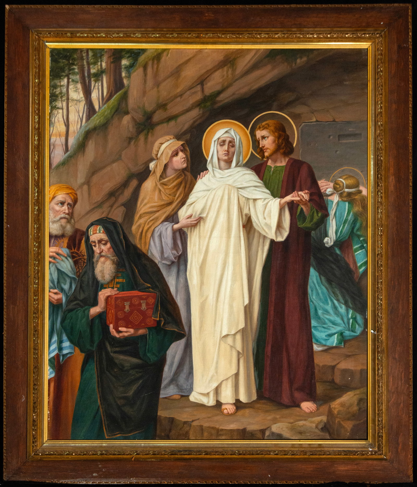 The Virgin Mary supported on the way to the tomb, European School, 19th century (1 of 3)