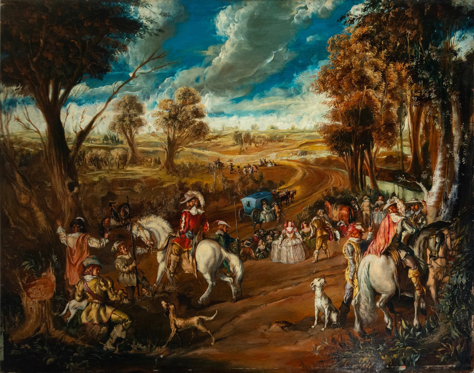 Grand French Country Scene - 19th Century (1 of 5)