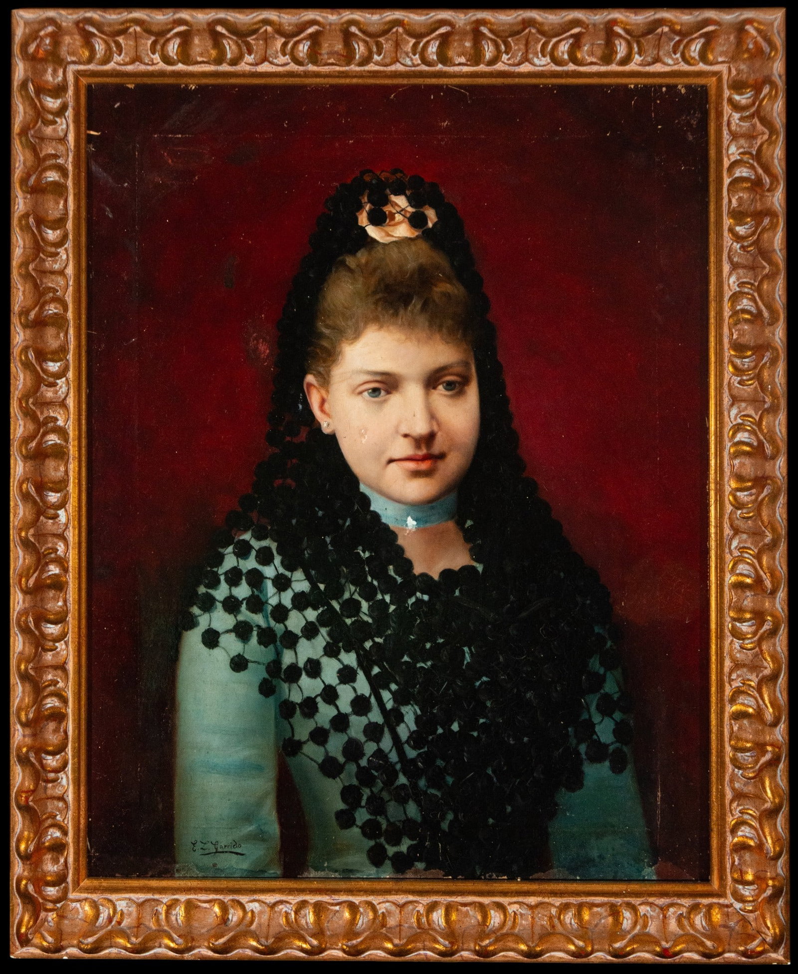 Manner of Eduoard Leon Garrido, 19th century, Lady, signed (1 of 4)
