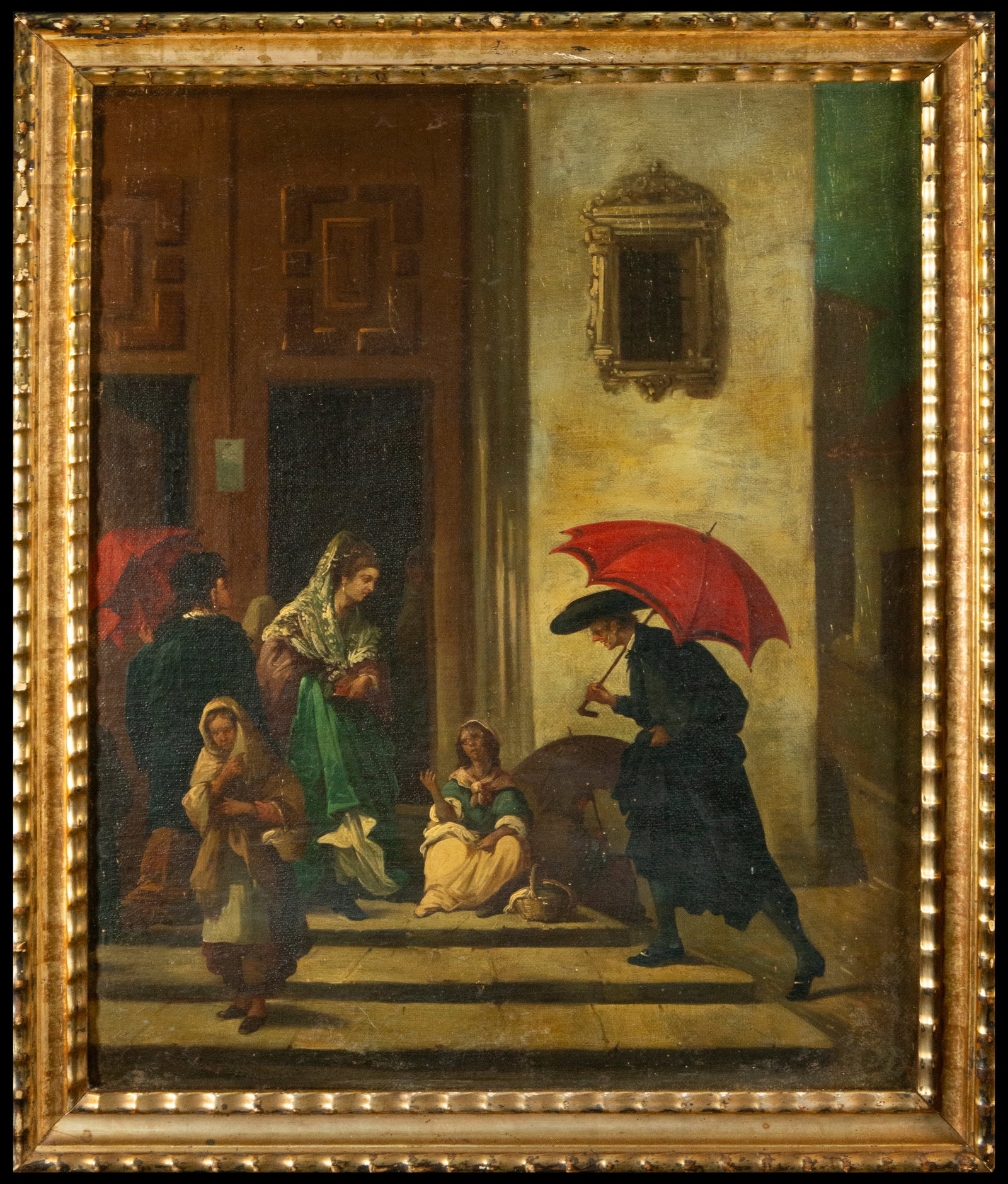 The Beggars at the Temple Gate, 19th century Belgian school (1 of 4)