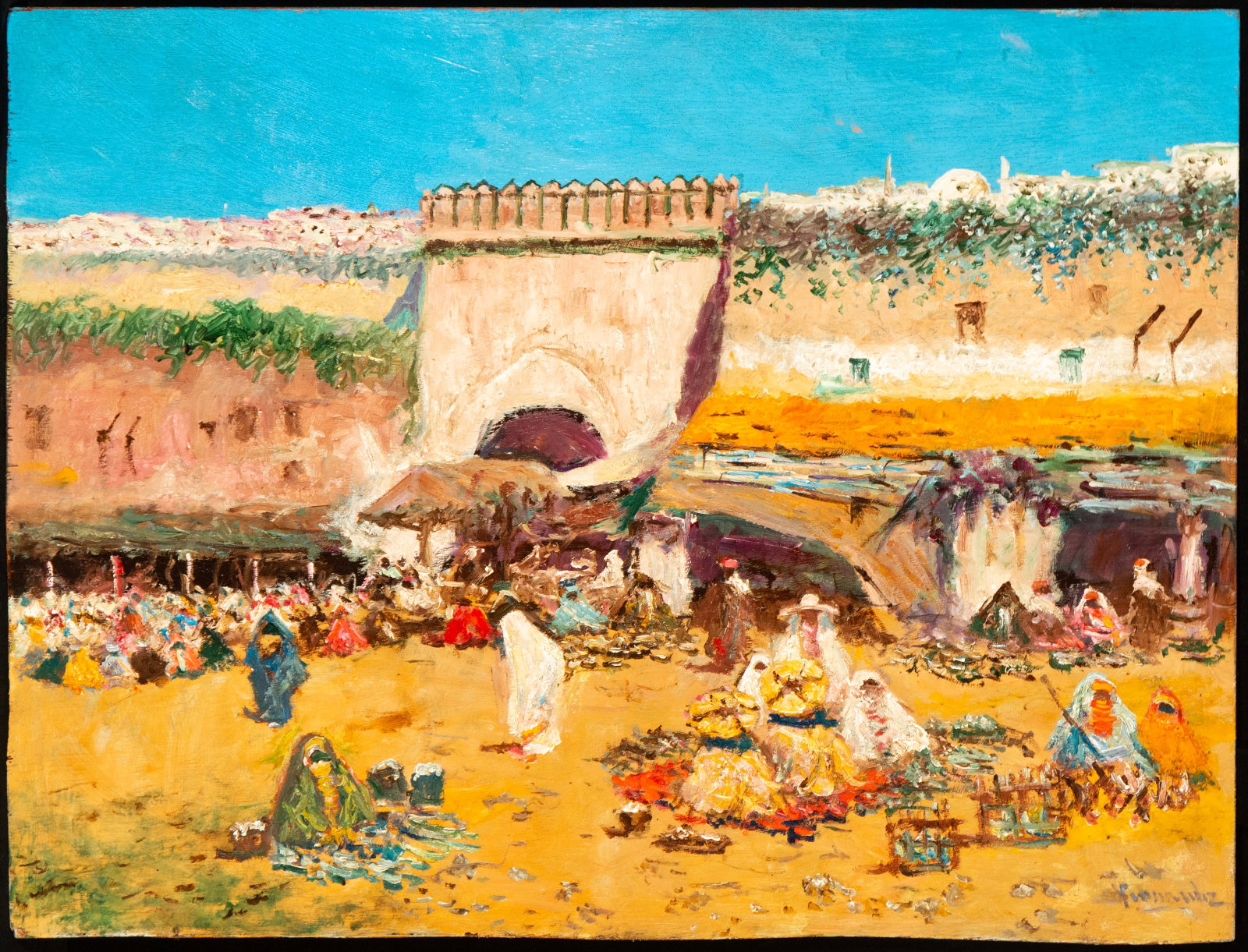 Orientalist Medina Gate, Fernández, 20th century (1 of 5)