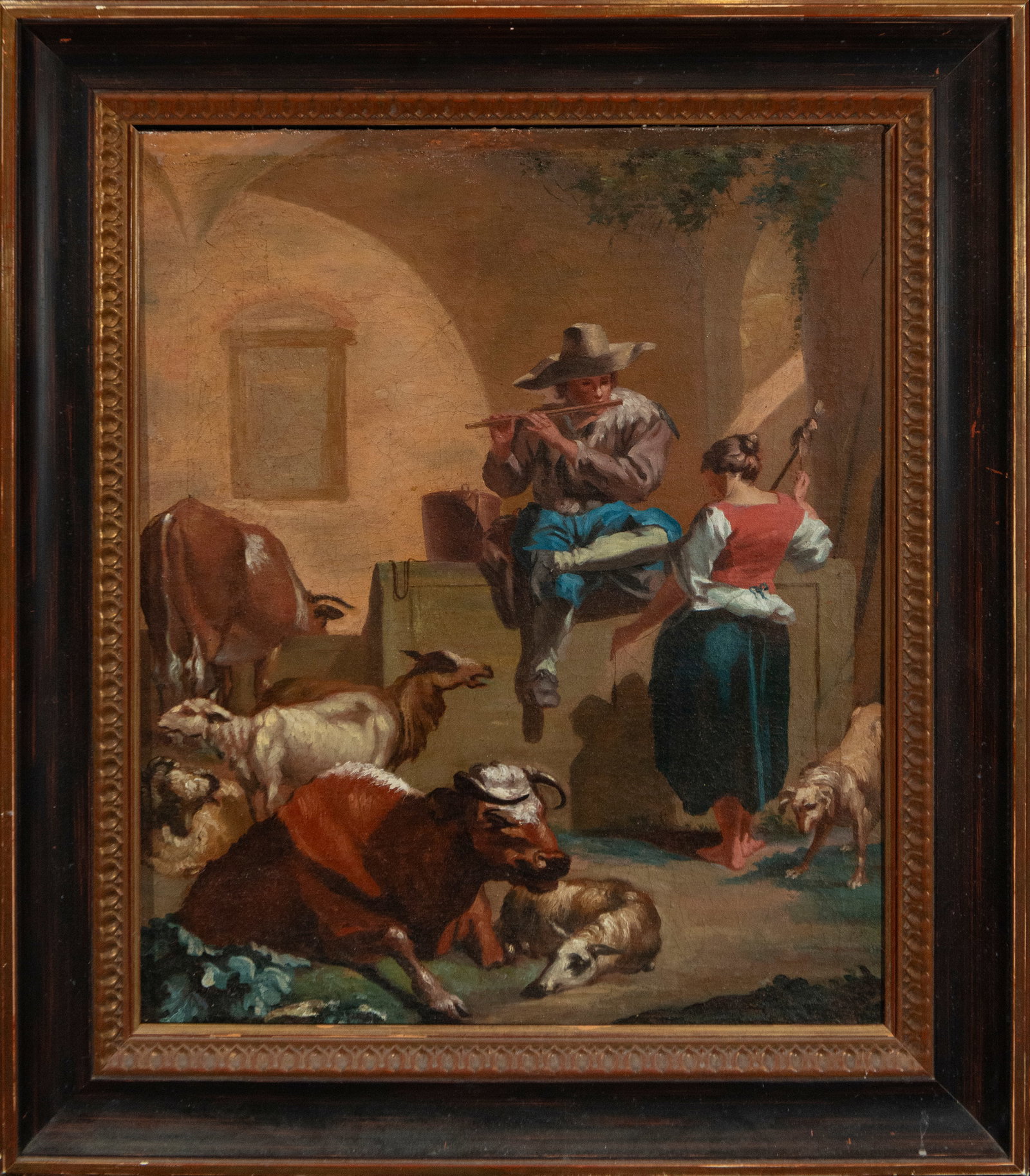 Gallant Scene. After Rose of Tivoli. Italian School. 18th - 19th Century (1 of 3)