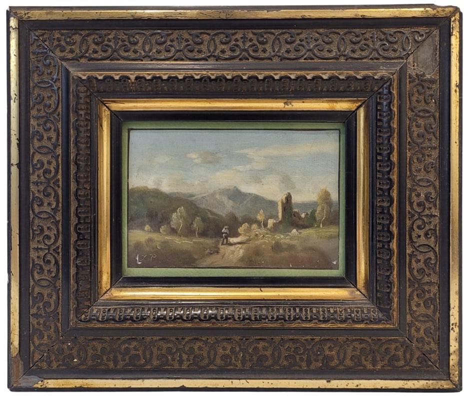 French school, signature in the lower left corner, “J. P??. 19th century (1 of 2)