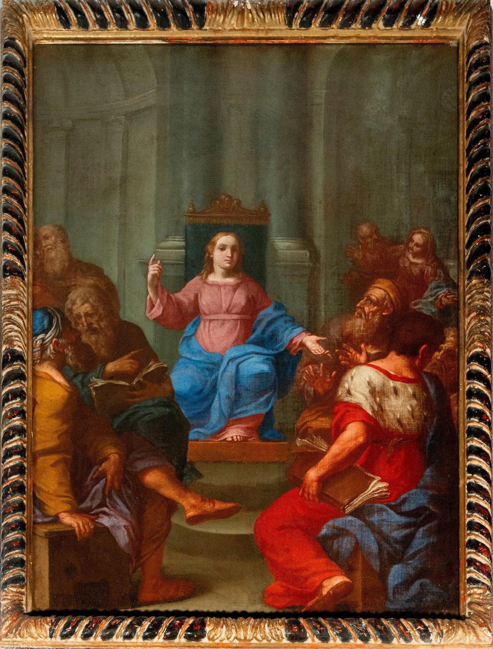 17th Century Roman Italian School - Jesus with the Doctors (1 of 6)