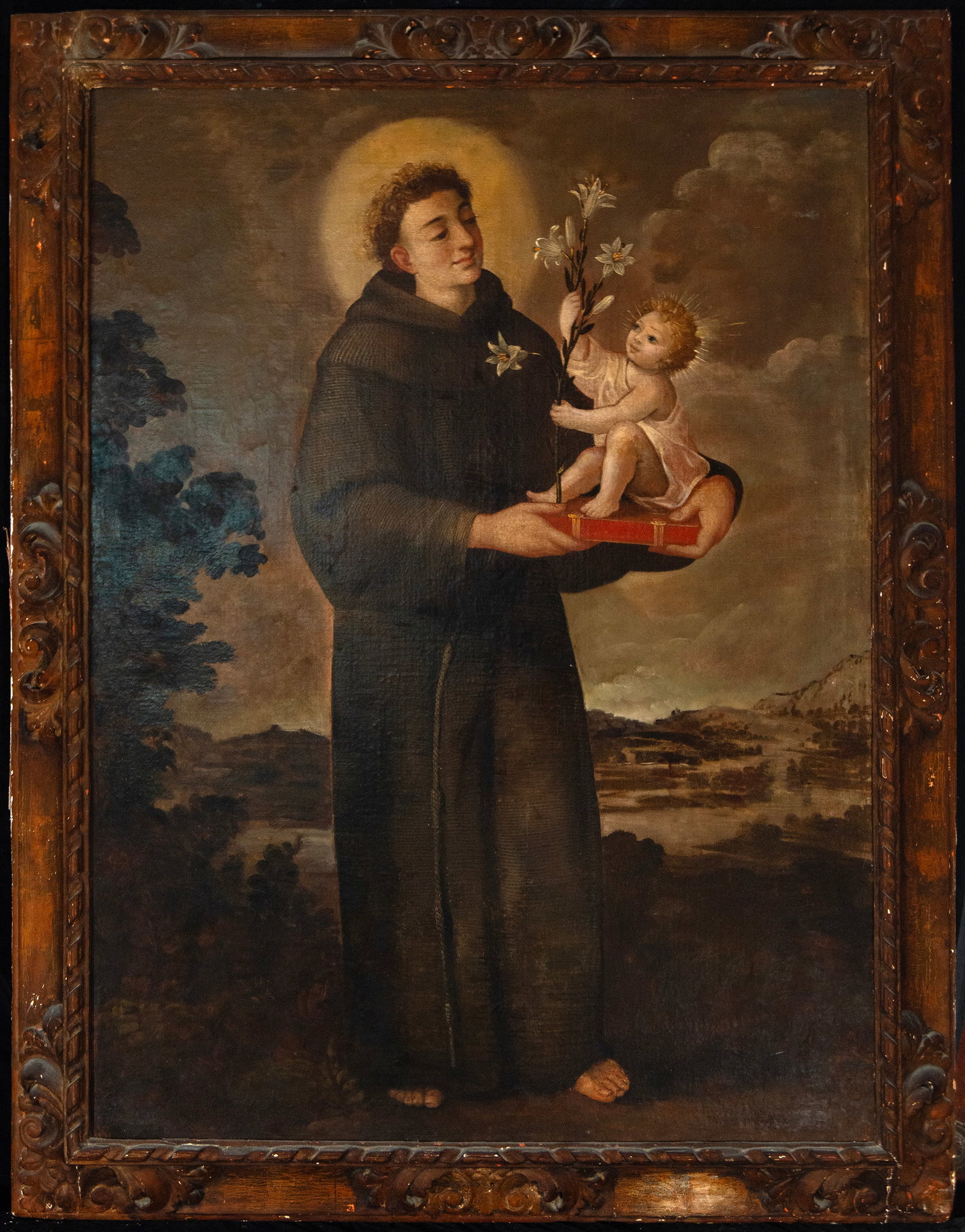 Saint Anthony of Padua with the Child Jesus, Colonial School, 18th Century (1 of 4)