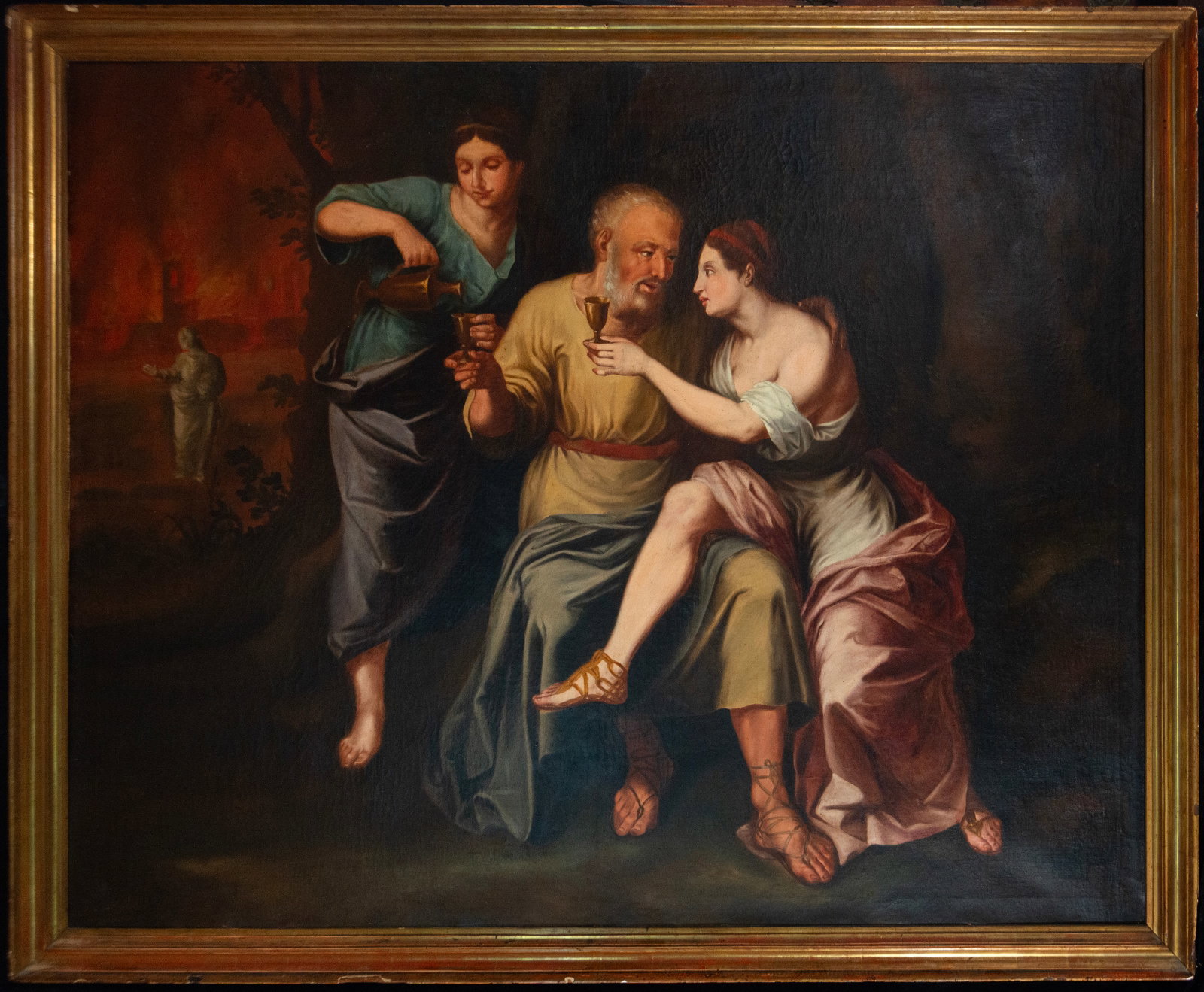 Banquet scene of King Solomon - European School 17th-18th century (1 of 5)