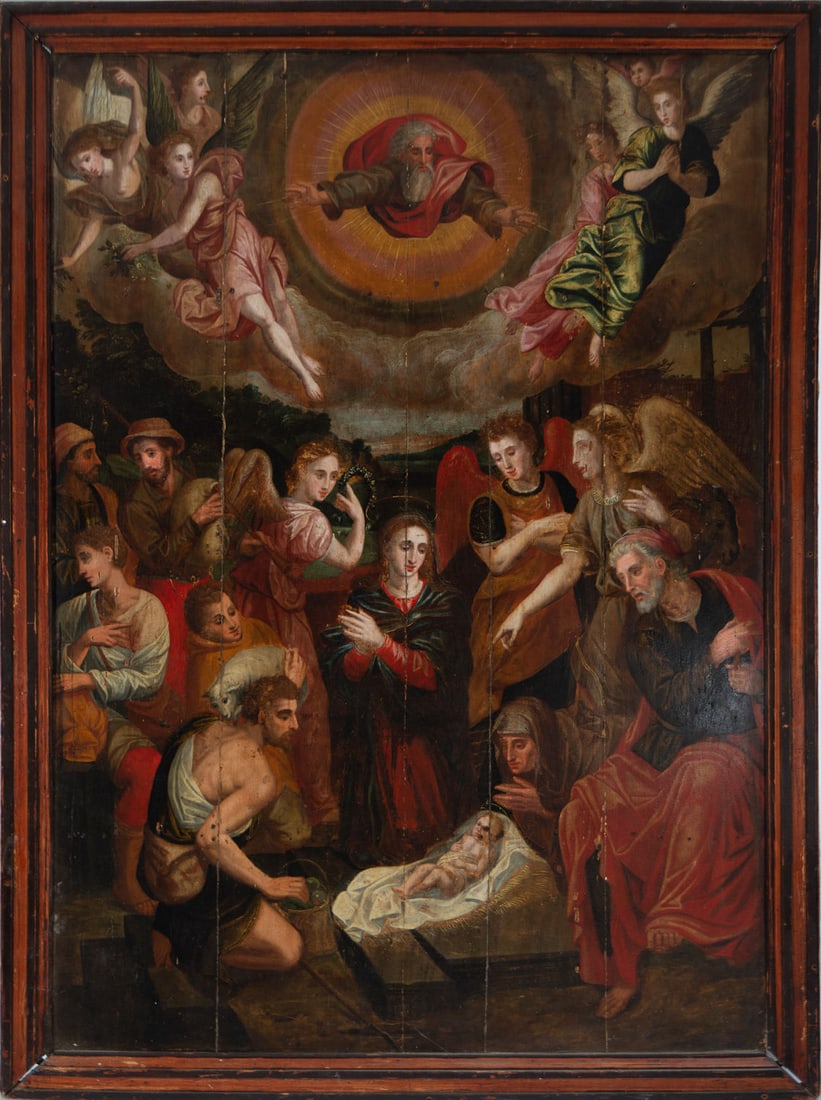 Adoration of Shepherds, Hispano-Flemish school of the XVI - XVII century (1 of 14)