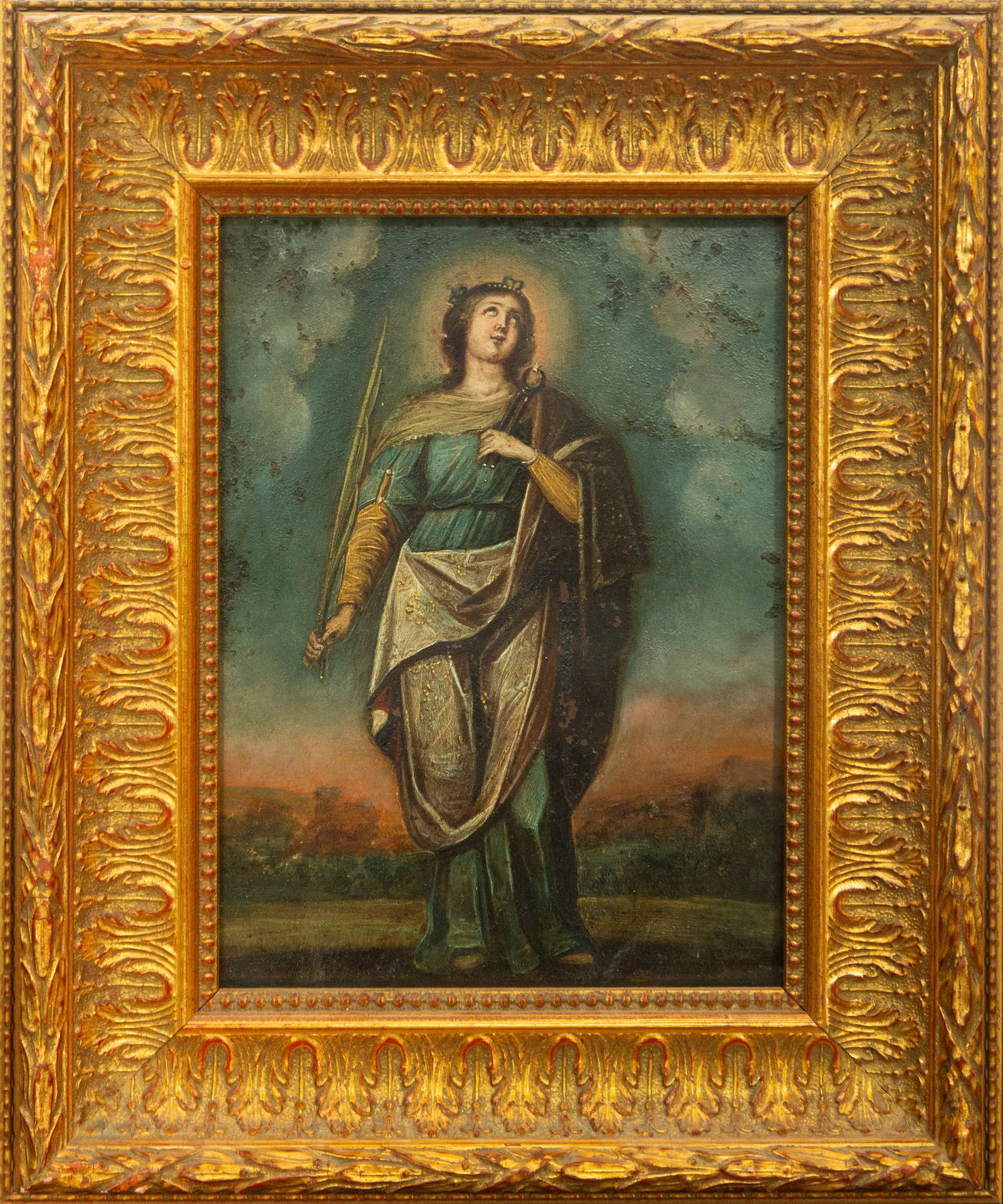 Saint Apollonia. Flemish School - 17th Century. (1 of 2)