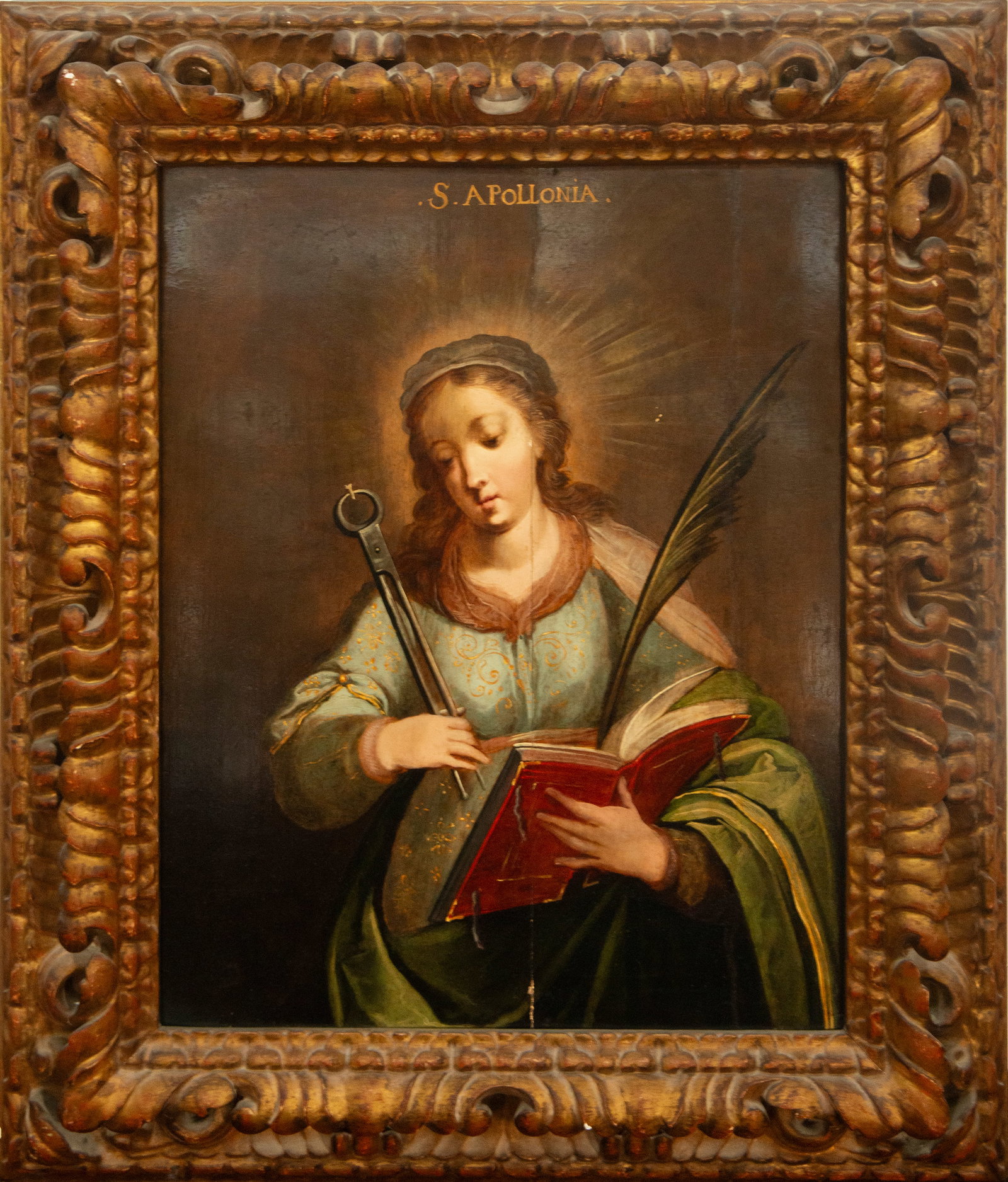 Saint Apollonia. Spanish or Italian Master. 17th Century. (1 of 4)