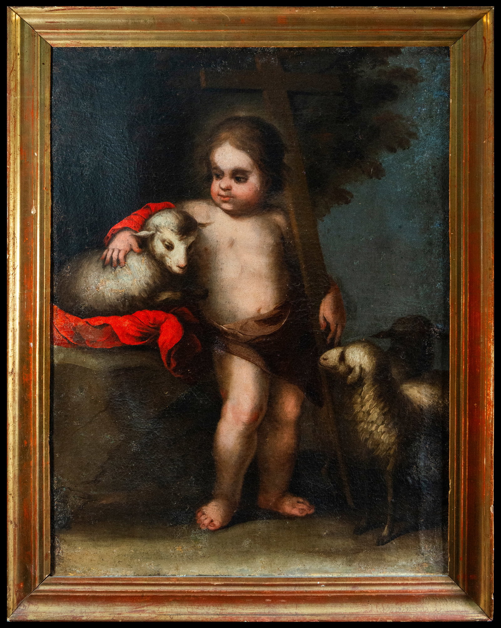 Attributed to Juan Simón Gutiérrez (Medina Sidonia, 1634-Seville, 1718) - San Juanito, Sevillian (1 of 5)
