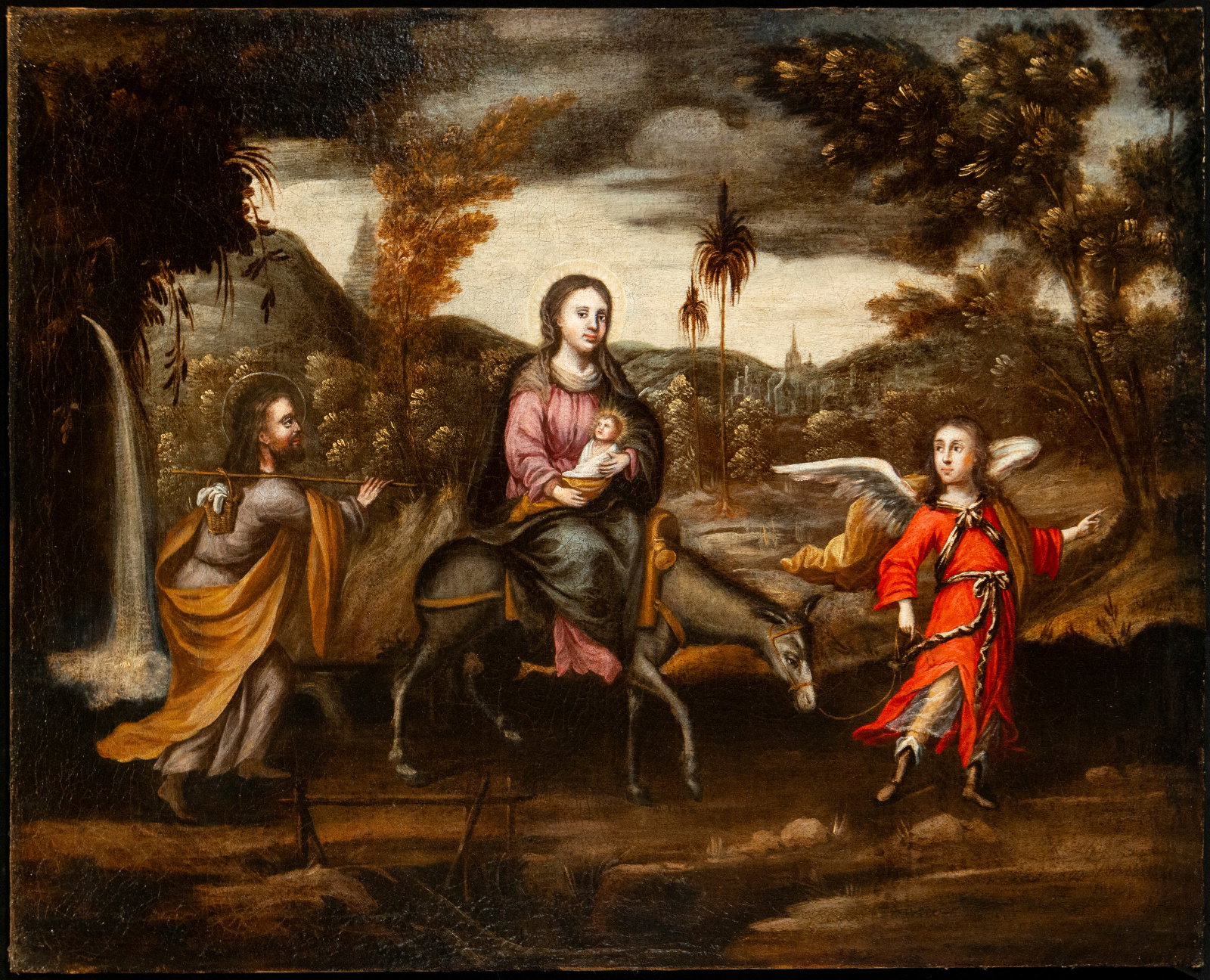The Flight to Egypt. Colonial School, 18th Century. (1 of 6)