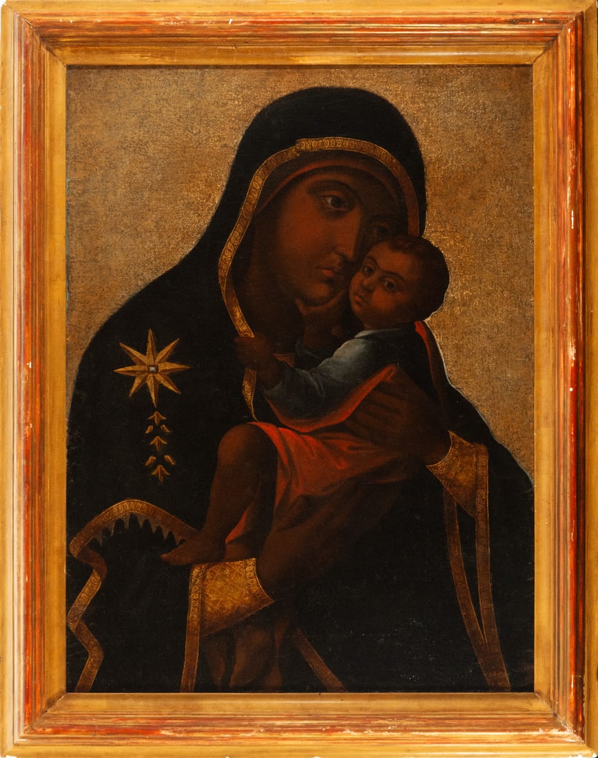 Black Virgin, Viceregal work, following models of Orthodox icons brought from Eastern Europe to the (1 of 5)