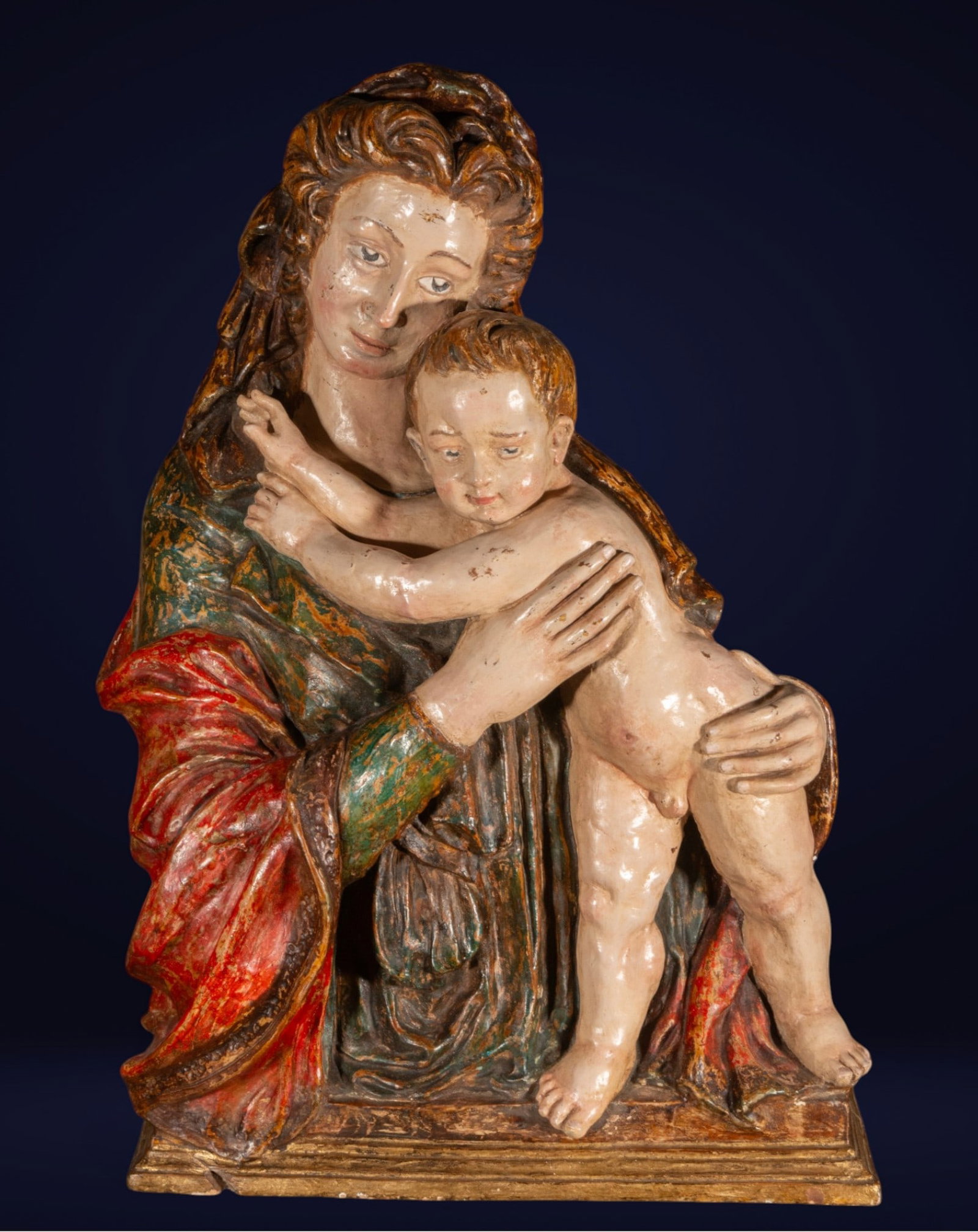 Virgin and Child in terracotta, Italy, 16th century (1 of 4)