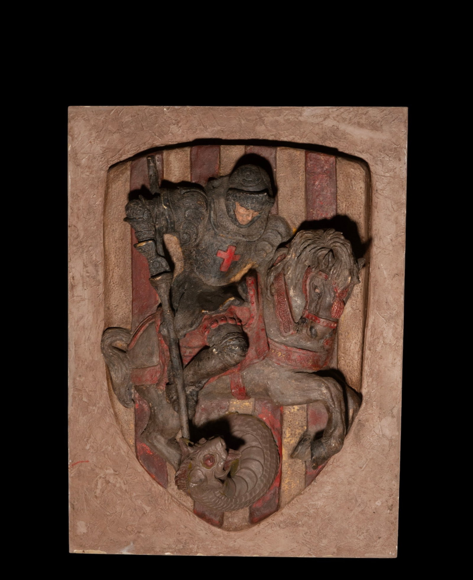 Saint George on horseback, German school, 20th century (1 of 3)