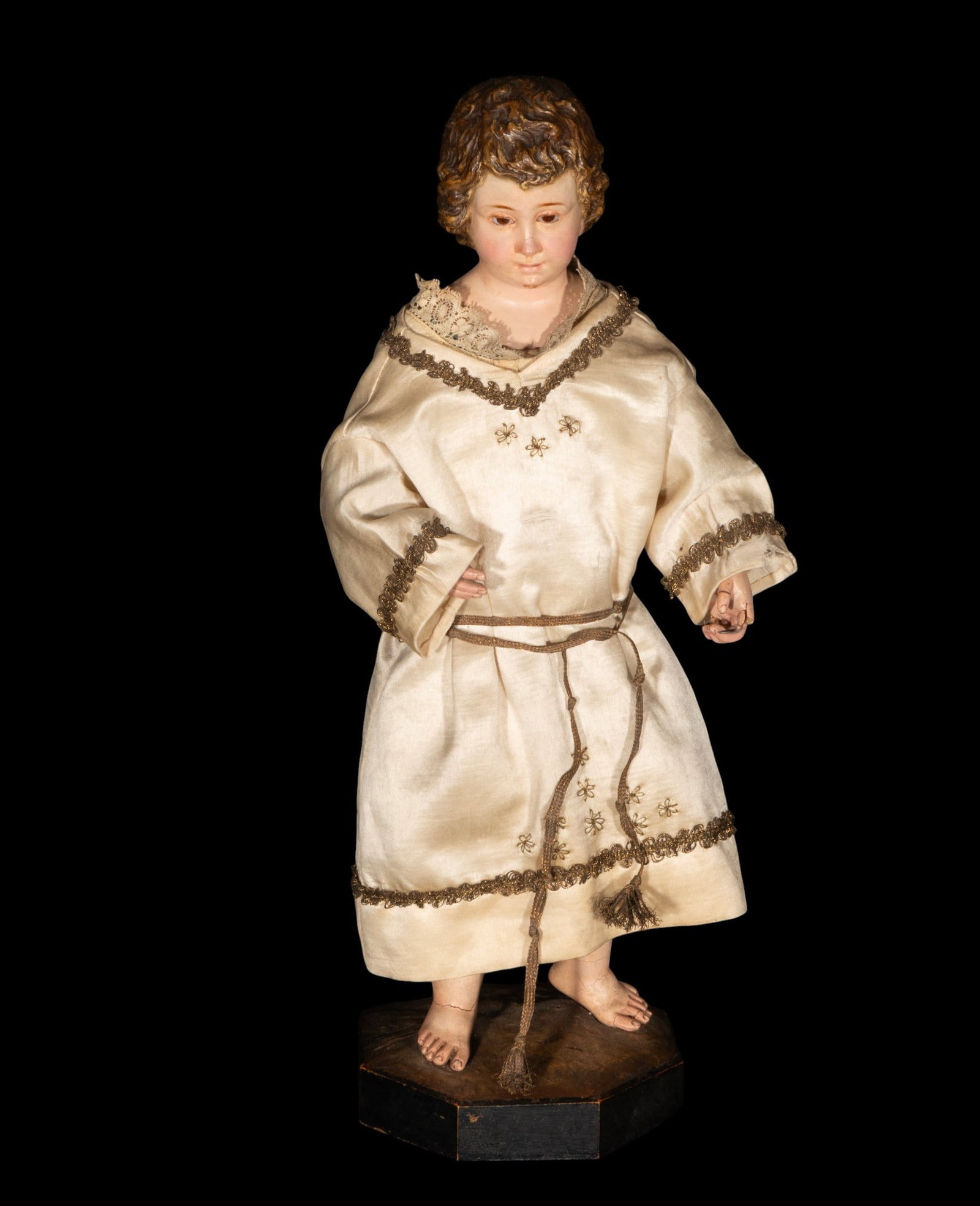 Christ Child Jesus in clothing, Hispanic American School, 19th Century (1 of 8)