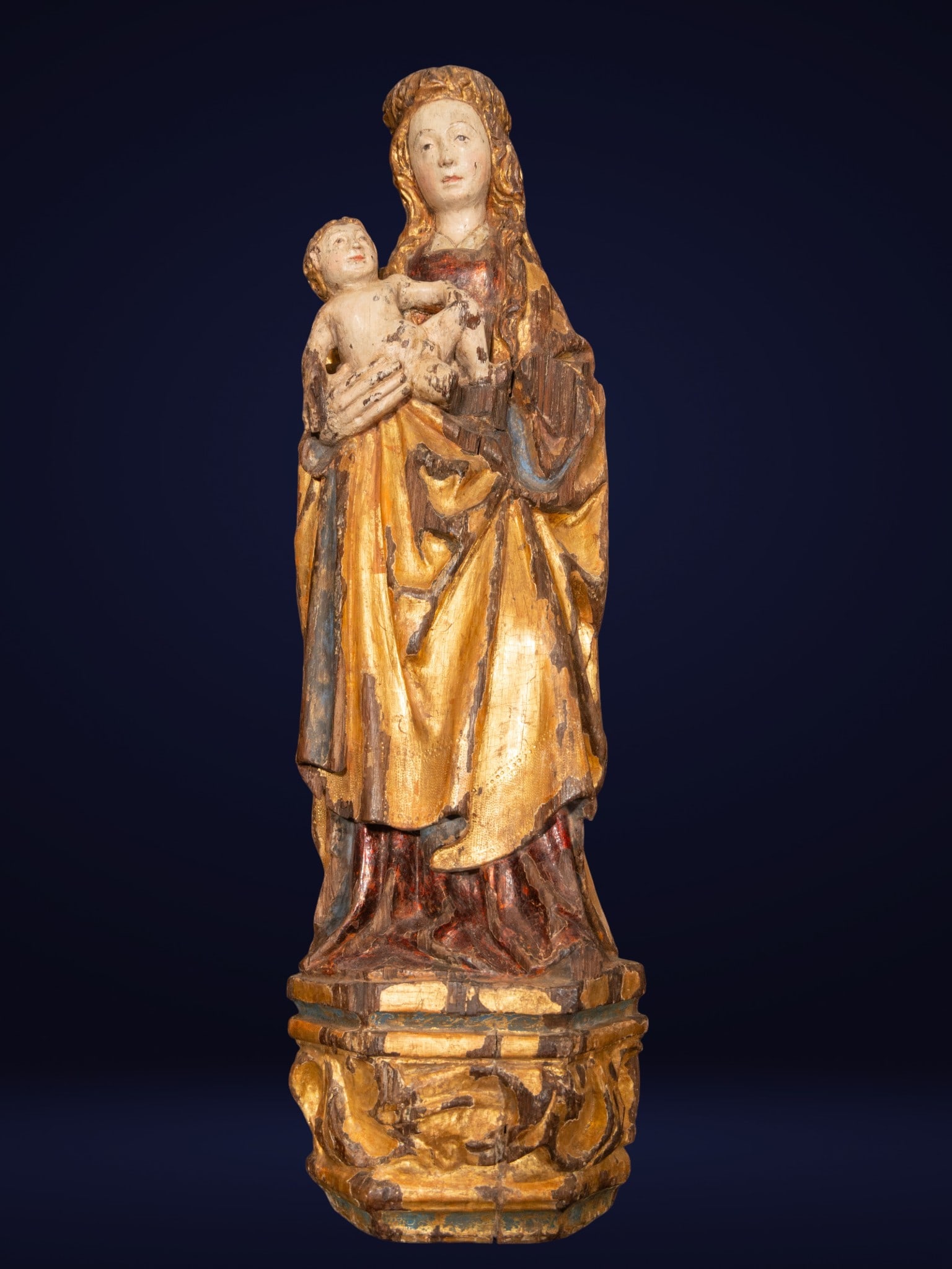 Exceptional Gothic Virgin Madonna Poupee of Mechelen from the 15th century (1 of 3)