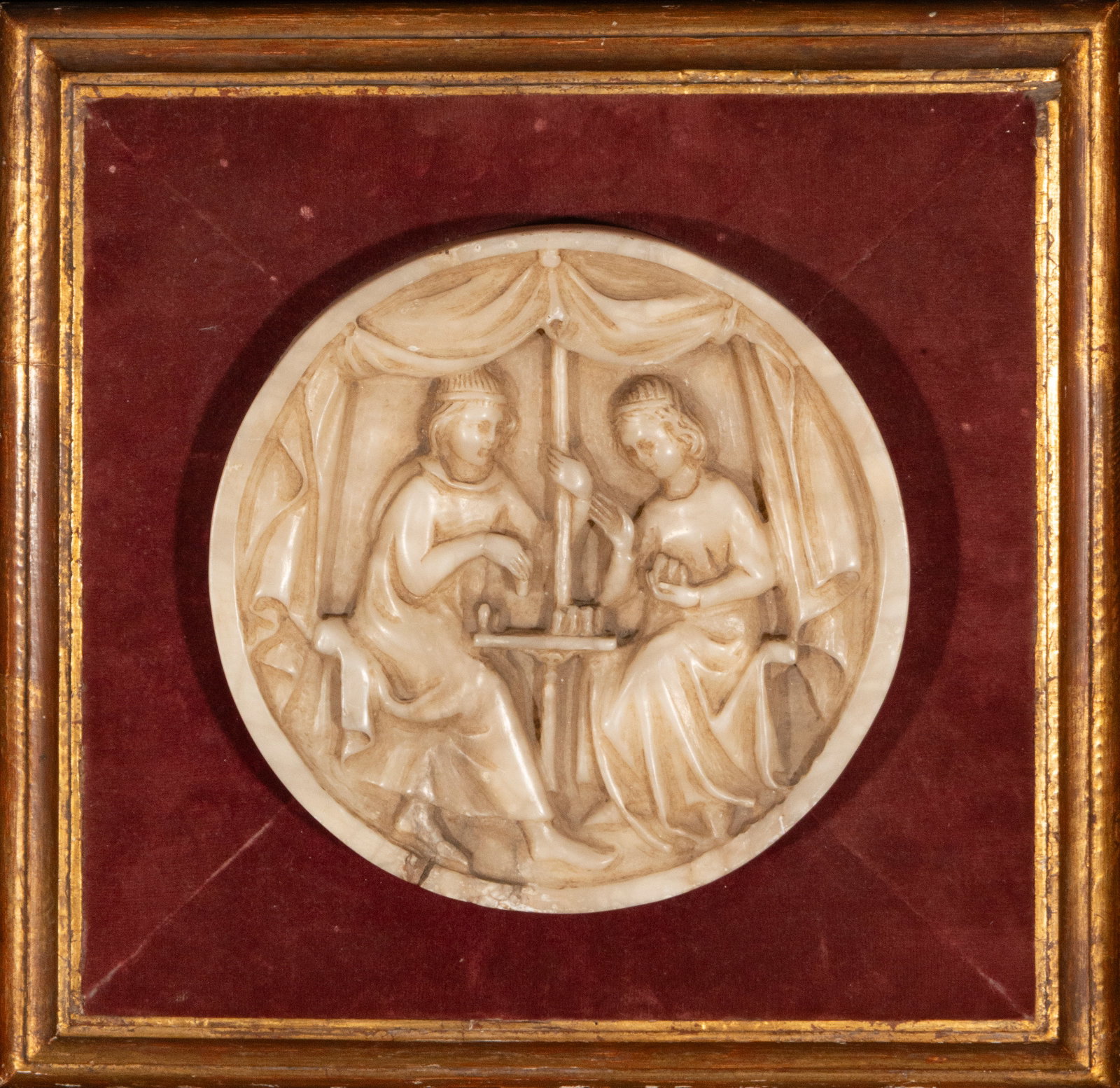 Gothic-style alabaster relief from Mechelen, possibly later and 19th century (1 of 5)
