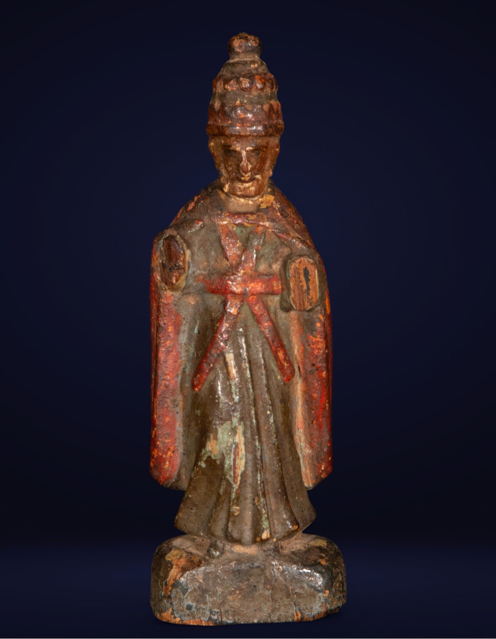Bishop Carving, late 15th C Central European School (1 of 3)