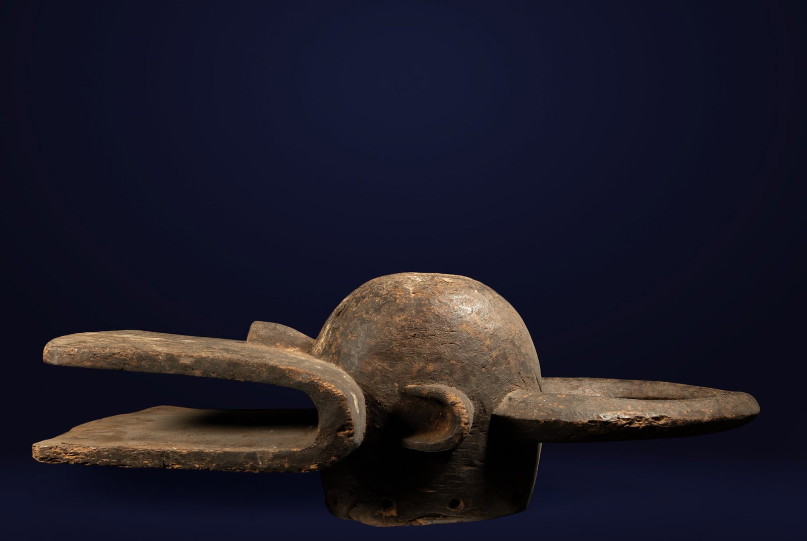 Ox Mask, Mama Ethnic Group, Nigeria - African Art - Early 20th Century: Dimensions: 95 x 36 cm. Provenance: important European private collection.