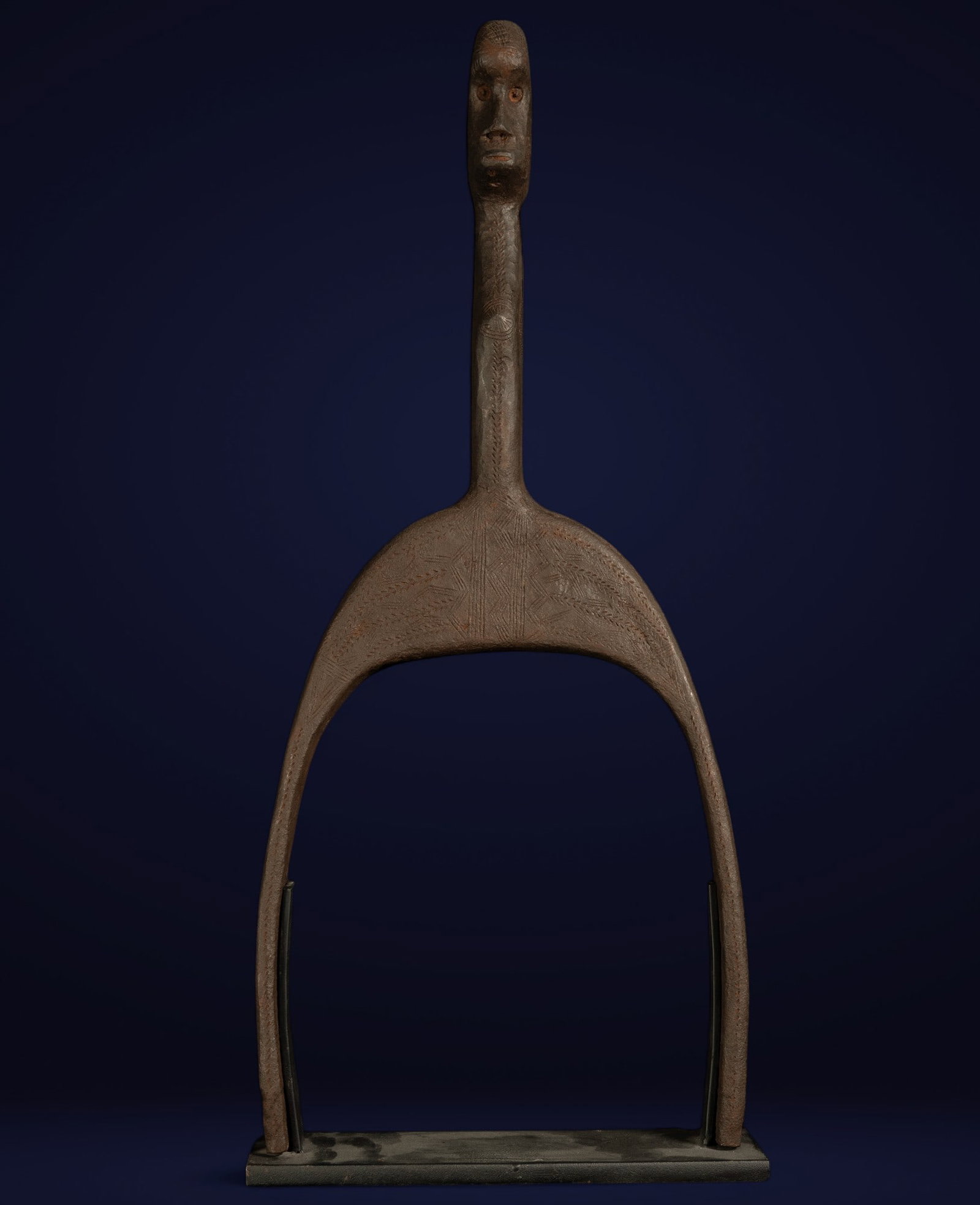 Rare Sese Iron Slingshot from Ghana from the early 20th century - African Art (1 of 5)