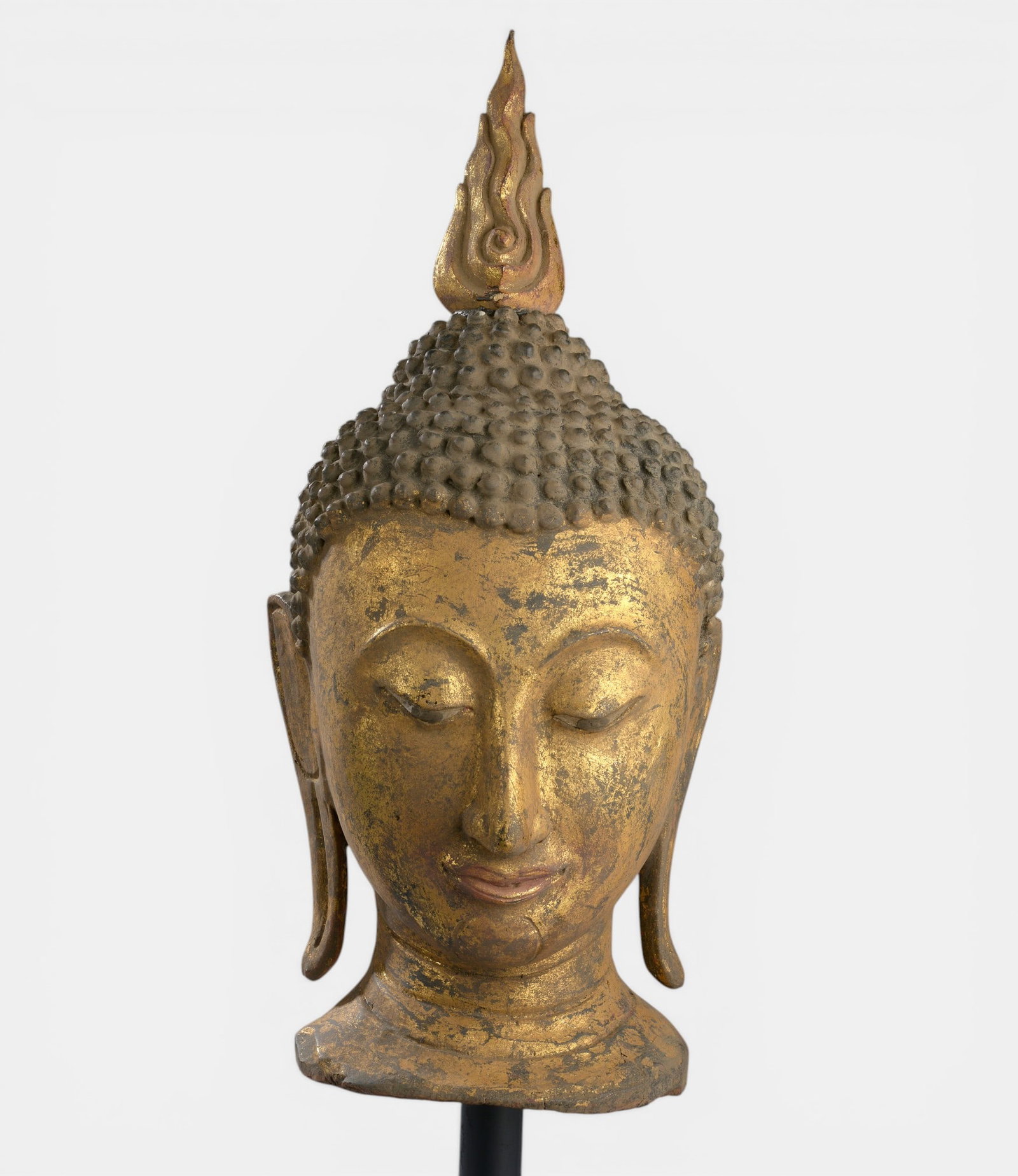 Buddha head topped by the rasmi flame on the ushnisha (1 of 1)