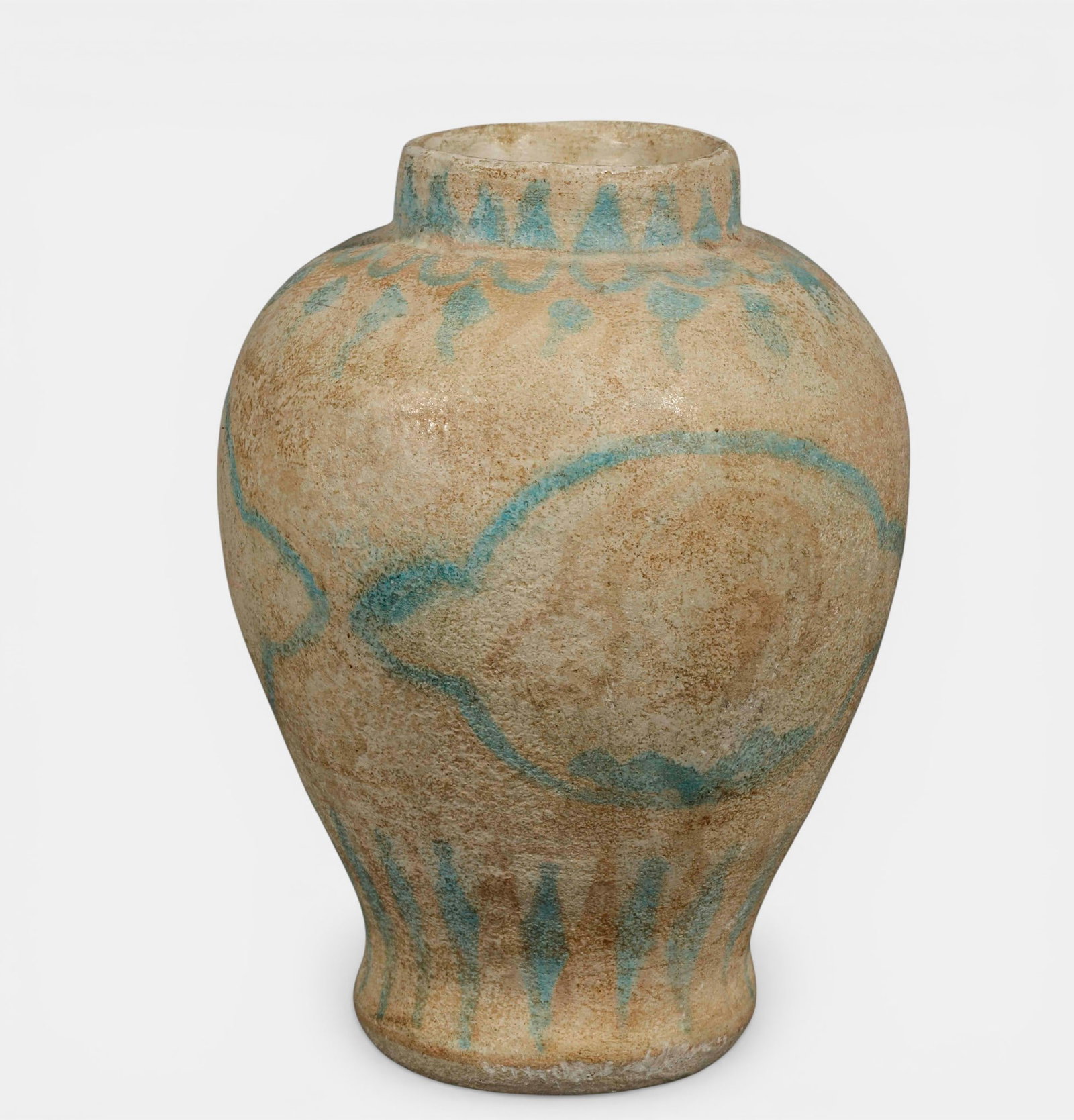 Porcelain baluster vase with polylobed reserves and crackle glaze (1 of 3)