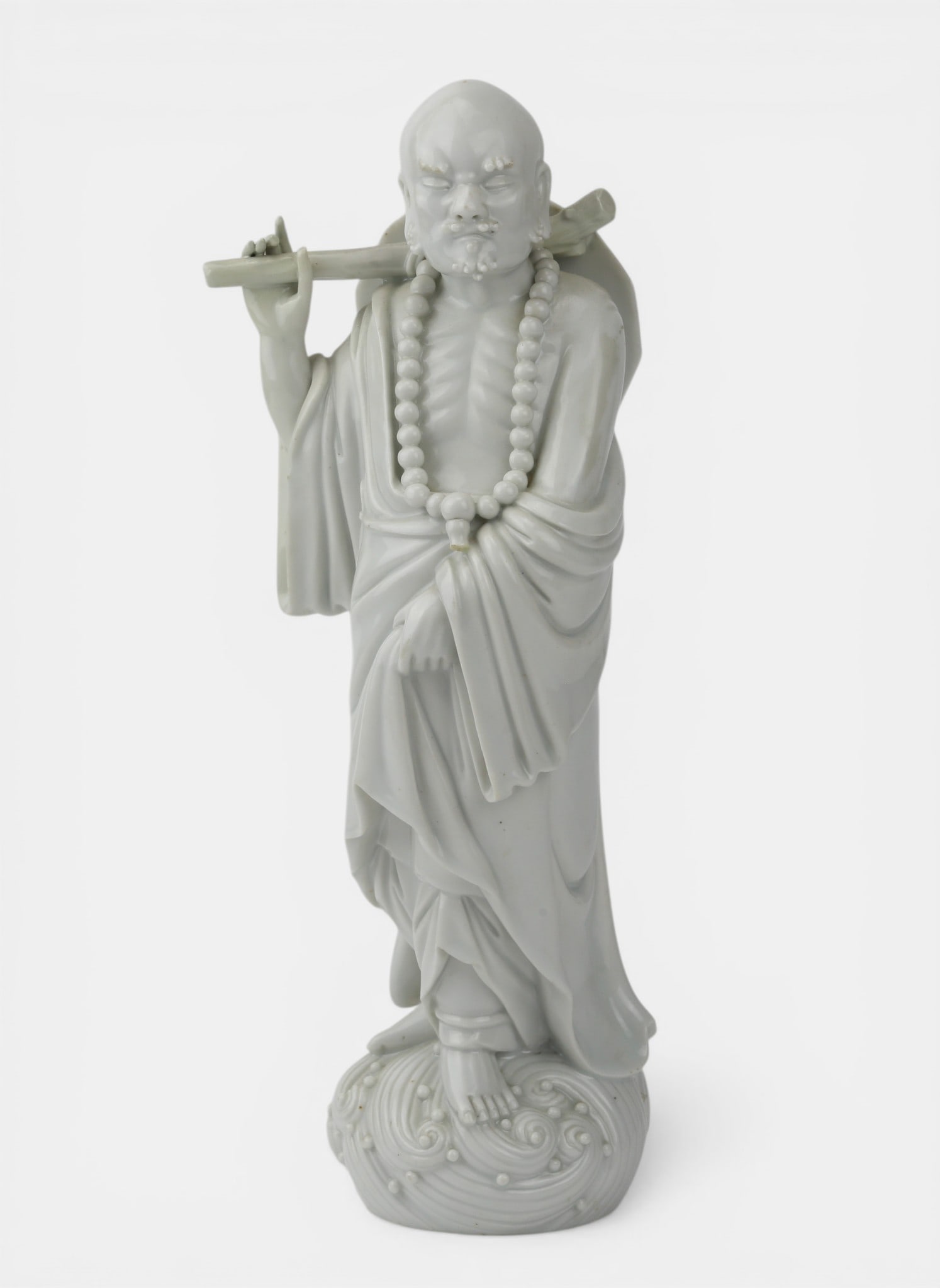 Chinese Immortal in porcelain, Qing Dynasty. 19th century. Height 33 cm. (1 of 6)