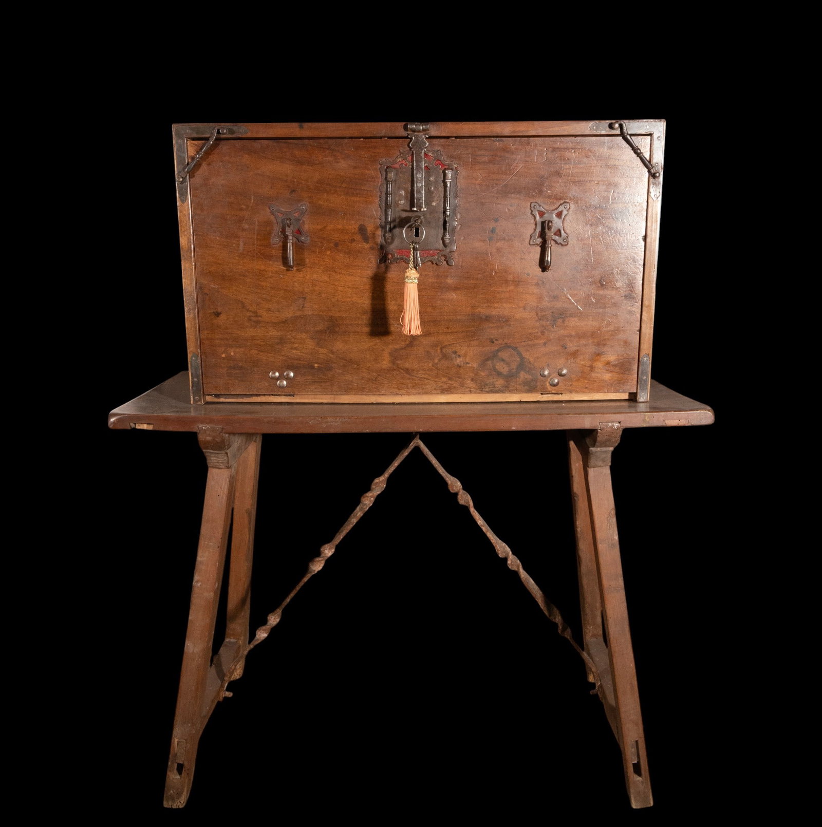 Cabinet with support table, Spanish School, 18th Century (1 of 5)