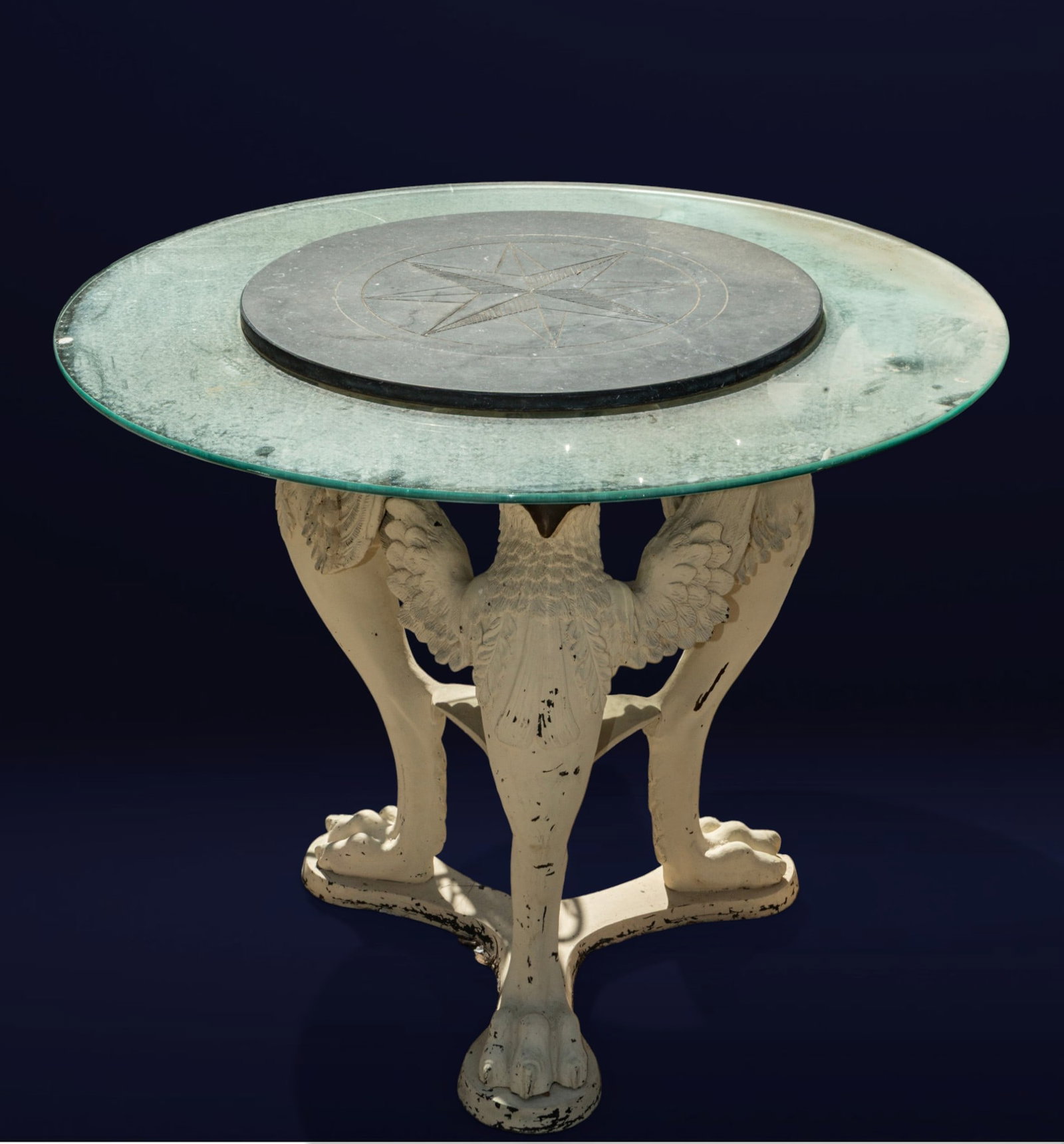 Pair of bronze flour side tables, 19th-20th century (1 of 1)