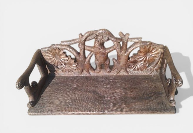 Very rare Tyrolean bench with bears, Trentino-Alto Adige, Italy, second half of the 19th century (1 of 8)