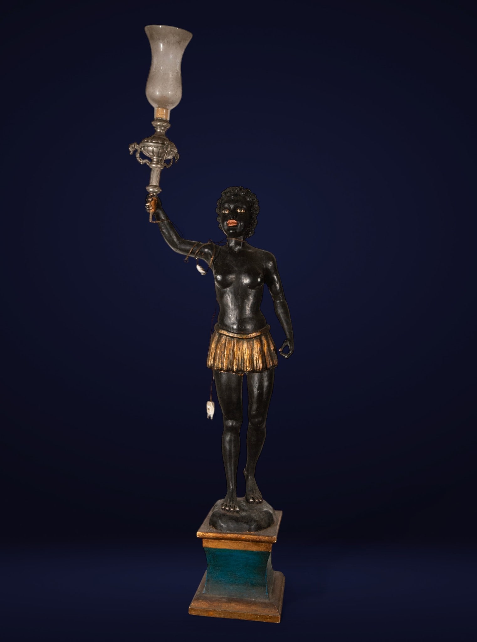 Venetian torch in the shape of a Nubian, Venetian School, 19th century (1 of 5)
