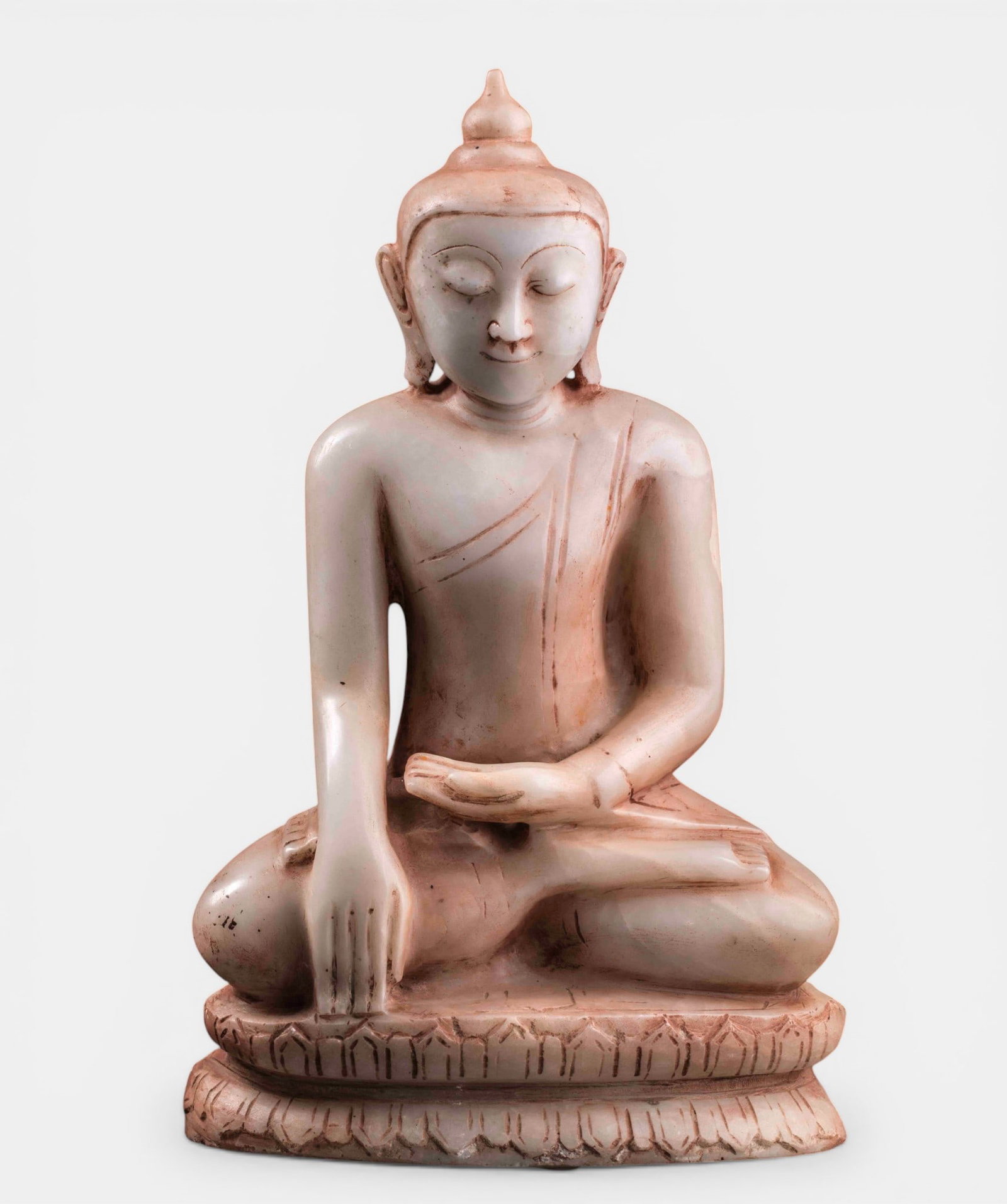 Large Buddha of Burma. 19th century. Height 43 cm. (1 of 3)