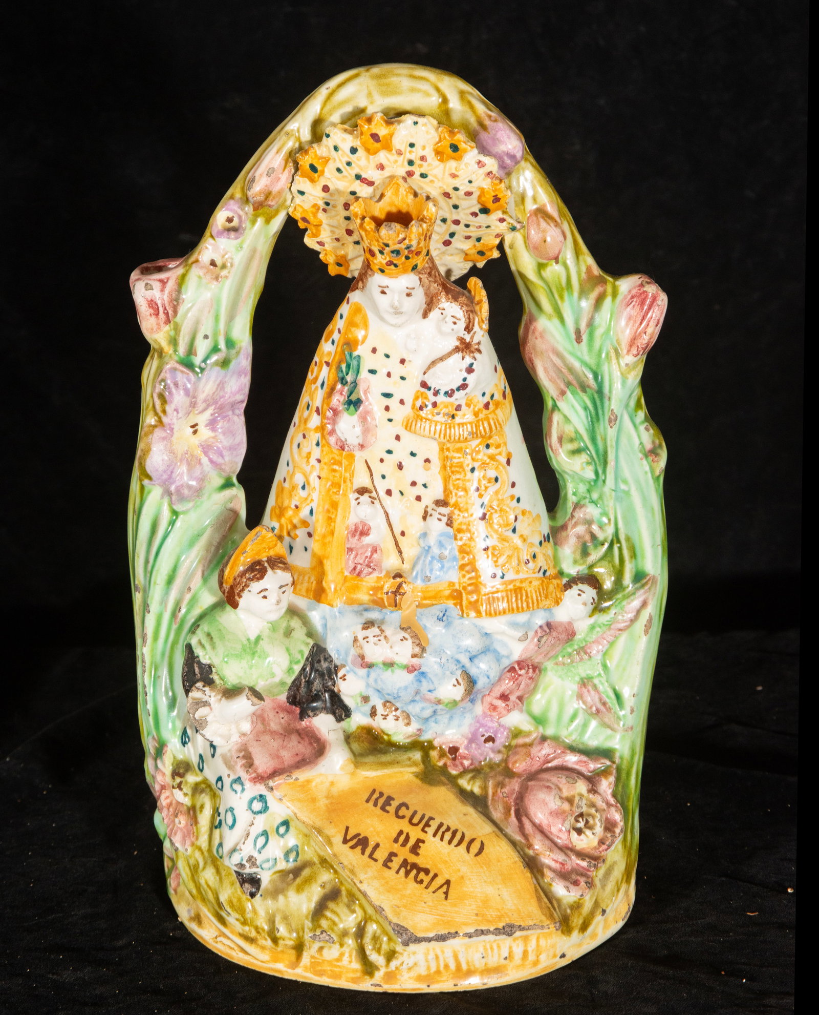 Water jug ??in the shape of the Virgin and Child, Spanish School, 19th Century (1 of 2)
