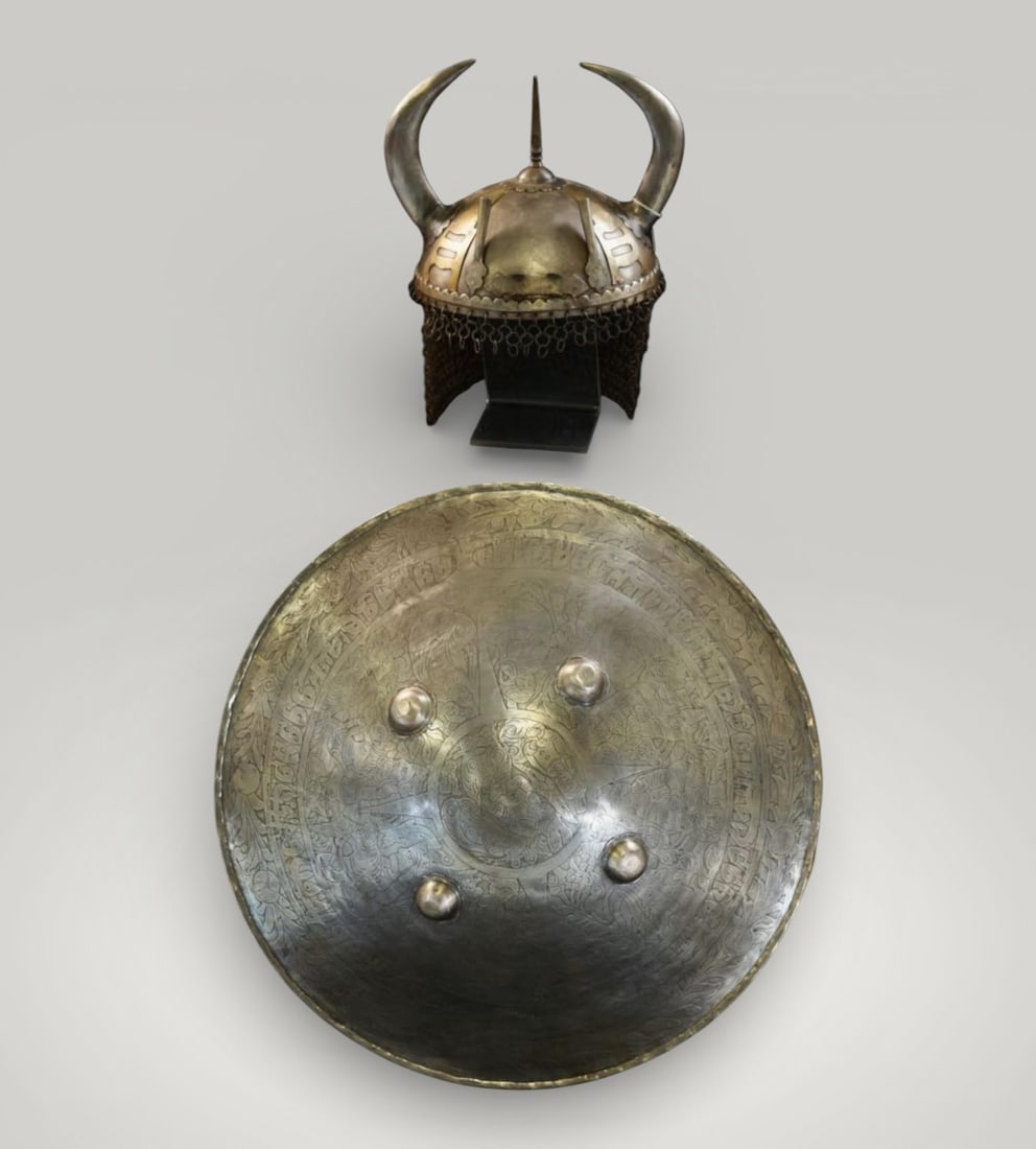 Helmet and shield, Ottoman Empire, 19th century (1 of 9)