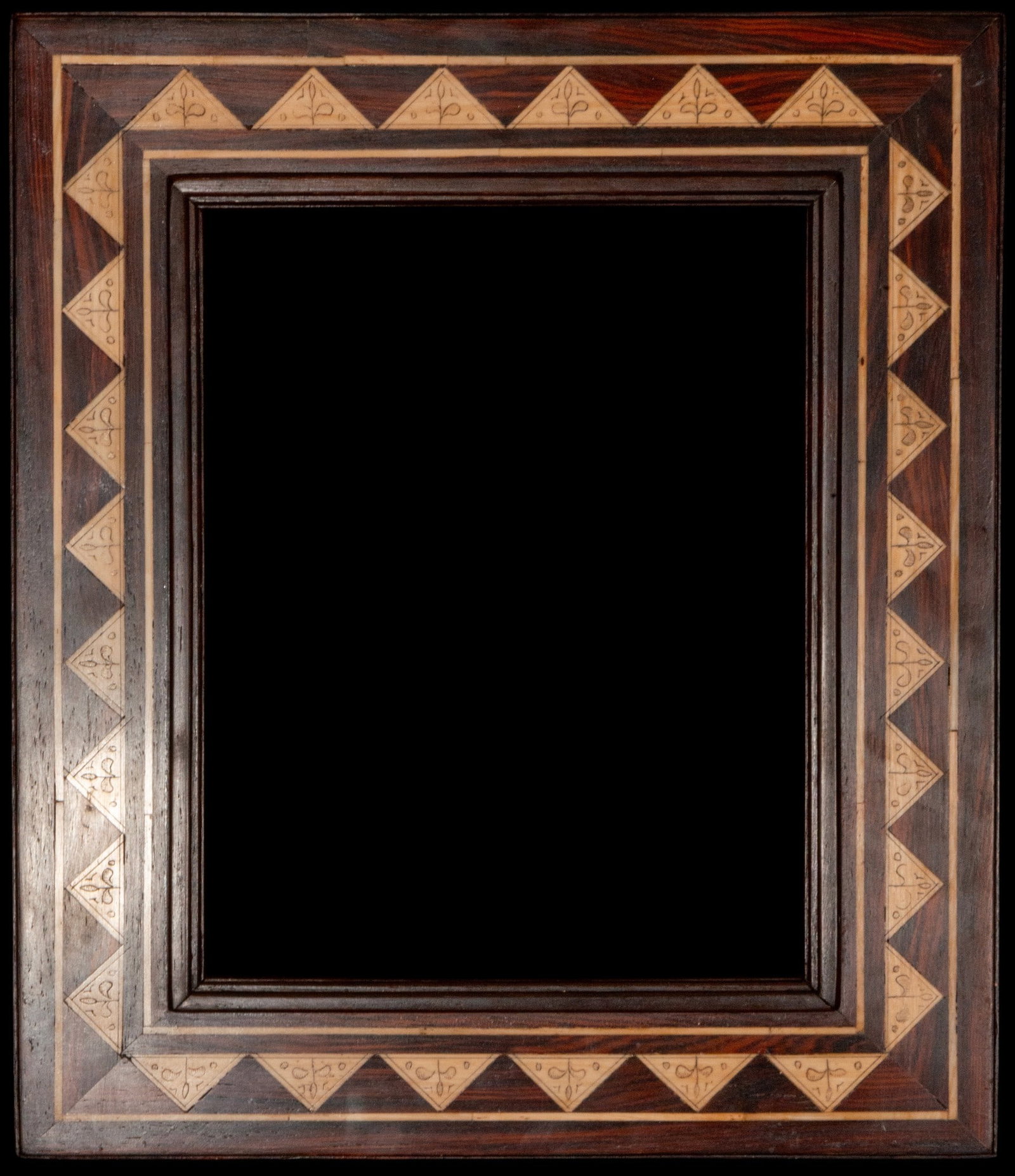 Frame with geometric decoration, European School, 19th Century (1 of 2)