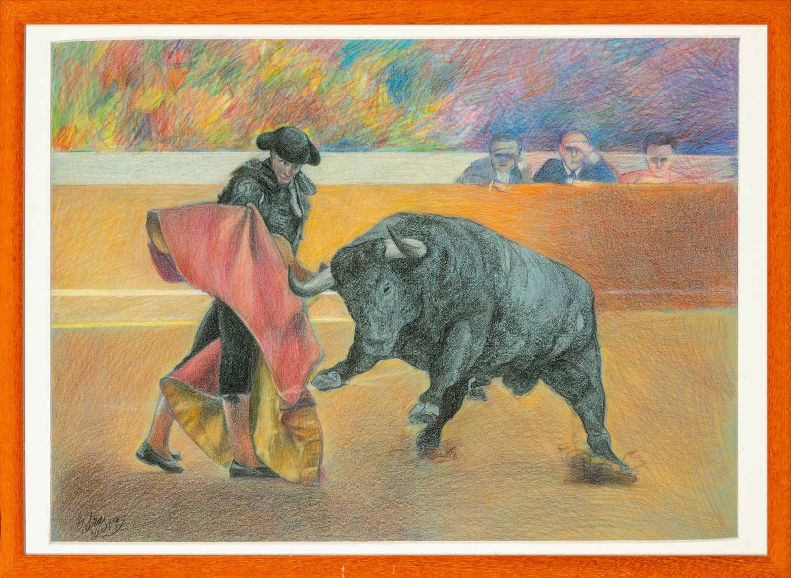 Chalks and watercolors opening the work of Esdras Serna (1 of 6)