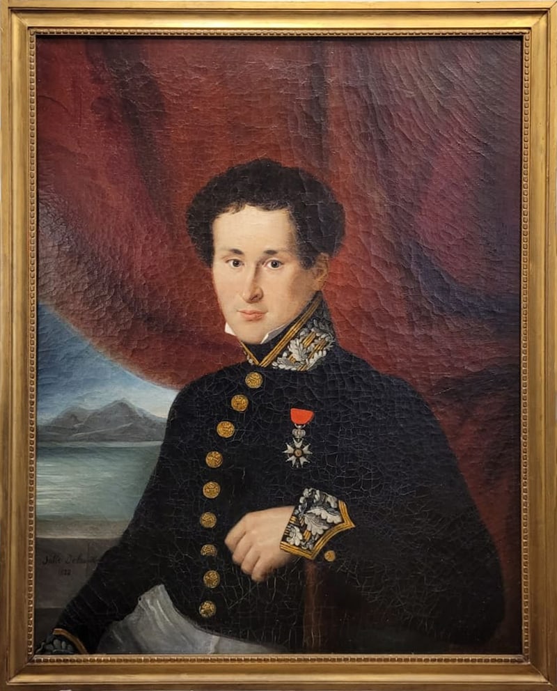 PORTRAIT OF OFFICER JULIE DELAMONTRE, CHARLES X, 1832 – FRANCE (1 of 2)