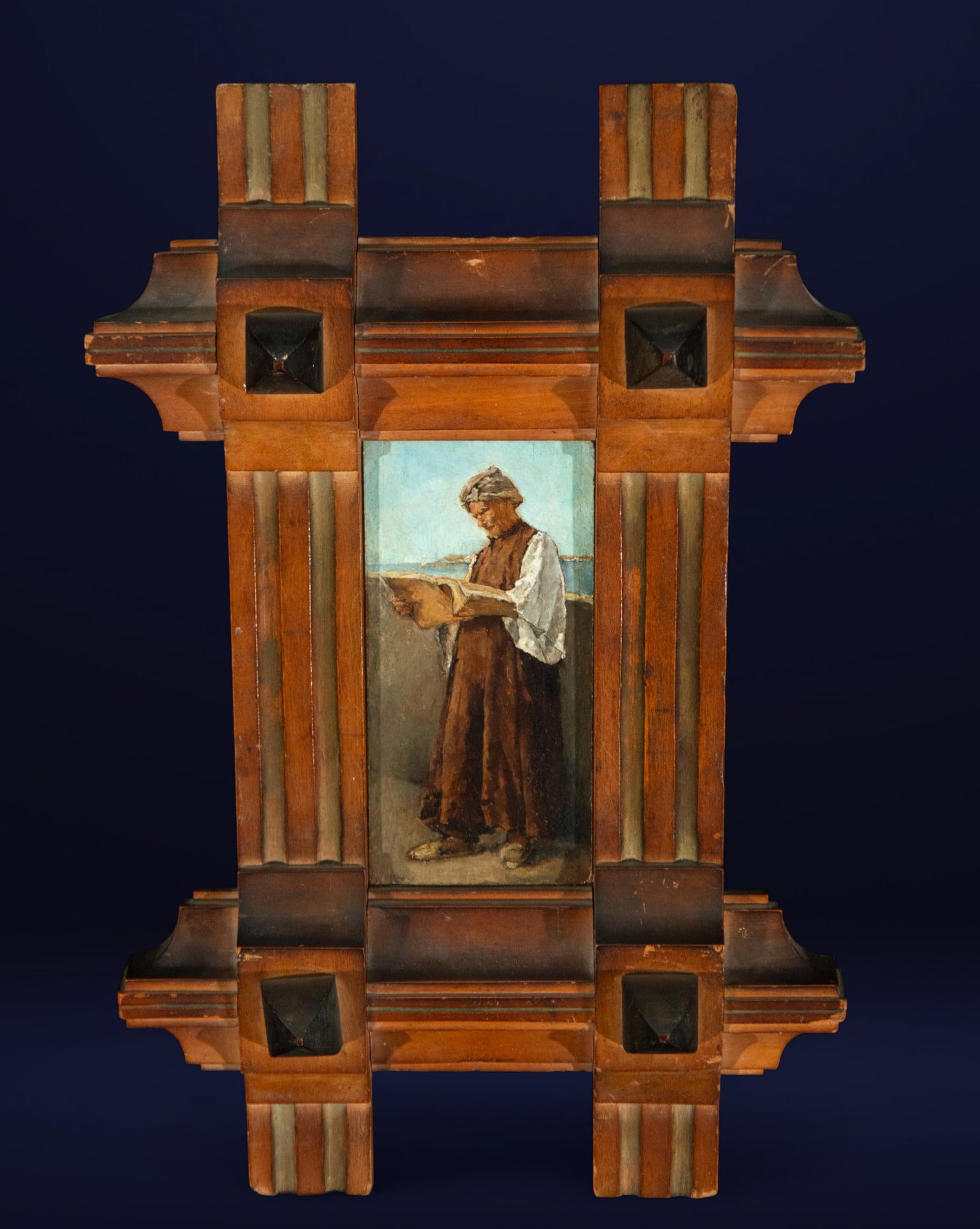 Cleric reading. French school. 19th century (1 of 3)