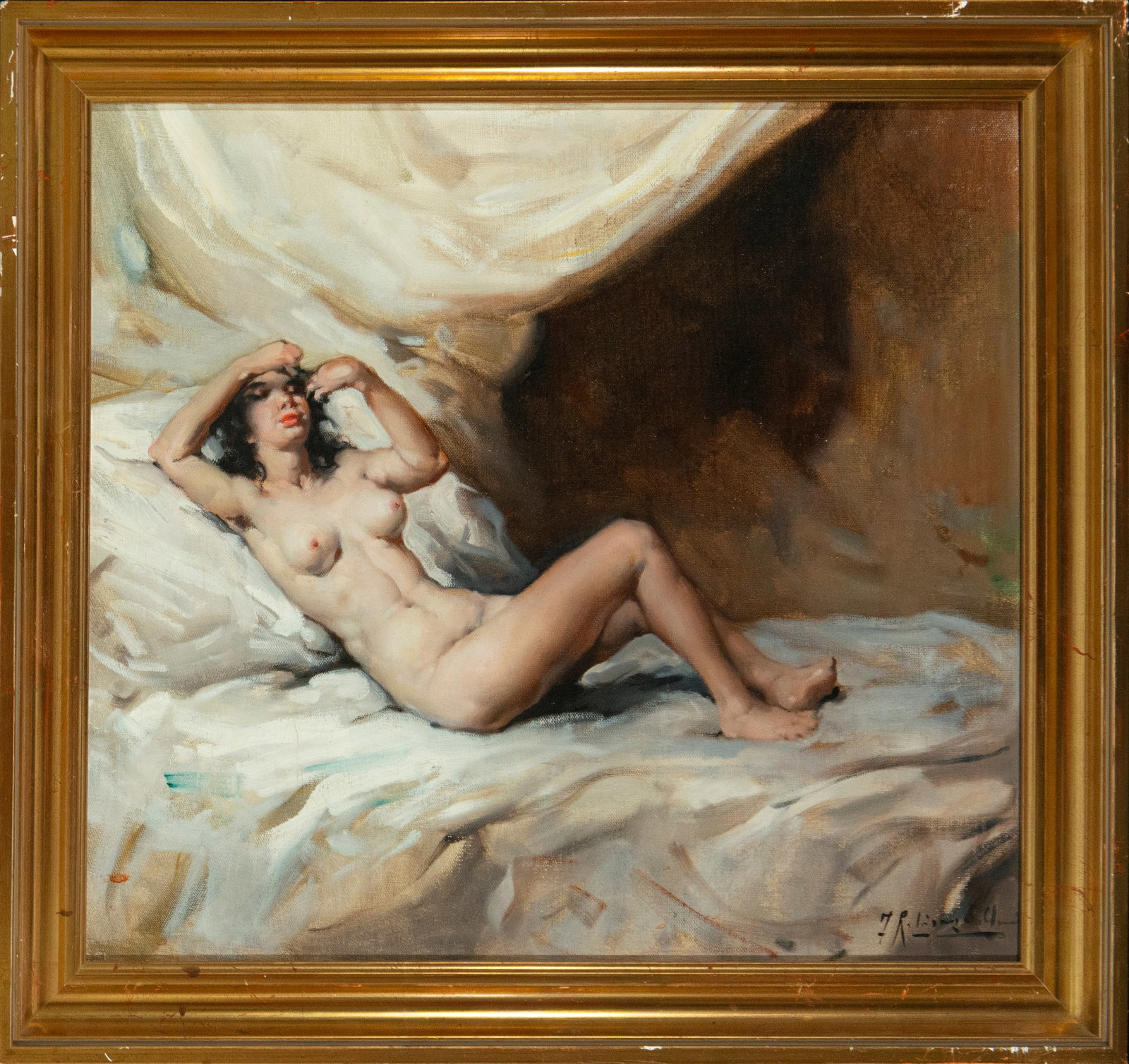 Reclining Nude. Rodríguez San Clement, Valencia, Spanish School. 20th Century (1 of 4)