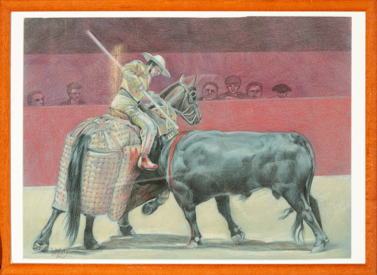Watercolor of the Luck of Wands by Esdras Serna: Watercolor, 64 cm x 46 cm and 74 cm x 54 cm