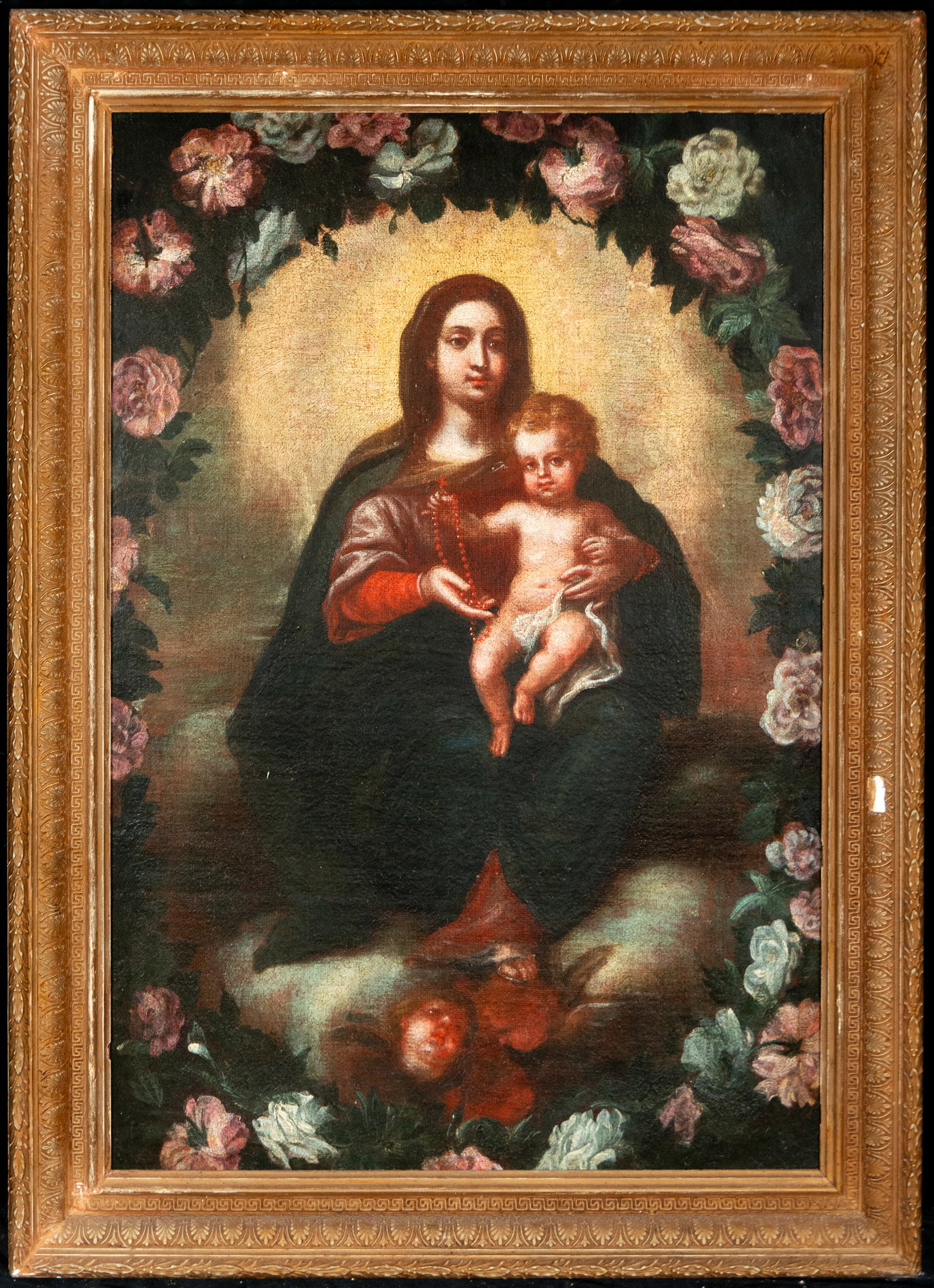 Virgin of the Rosary with Child, 18th Century Mexican School (1 of 5)