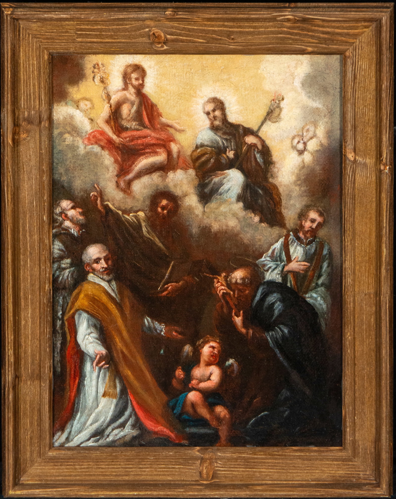 Founding Saints of the Main Orders in Glory, Attributed to Lucas Valdés, Sevillian School, 17th (1 of 4)
