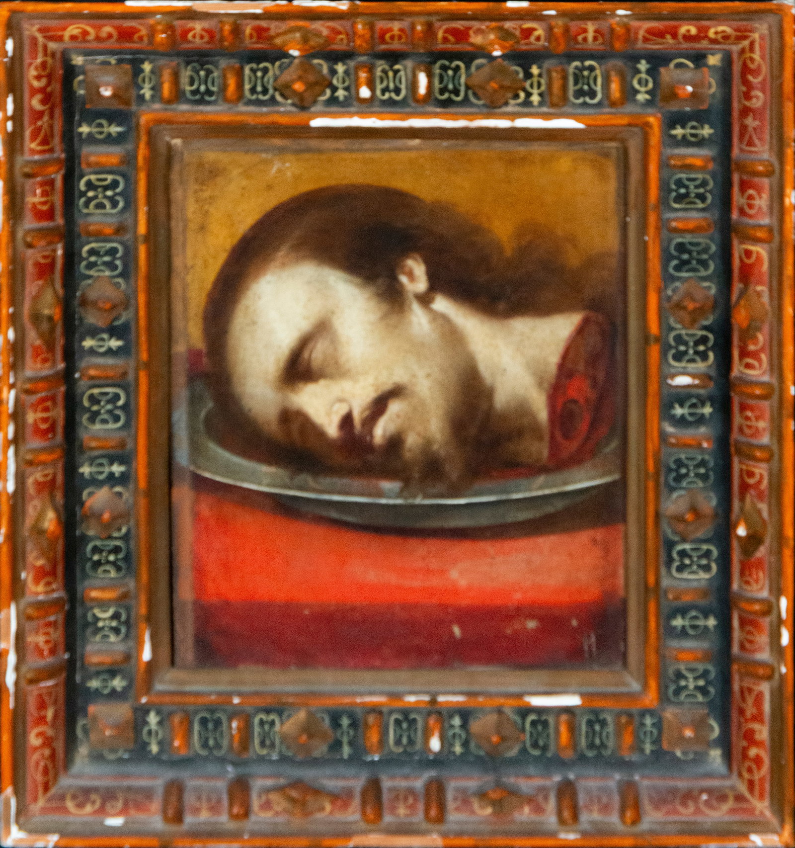 Severed head of Saint John the Baptist. Sevillian School. 16th century (1 of 5)