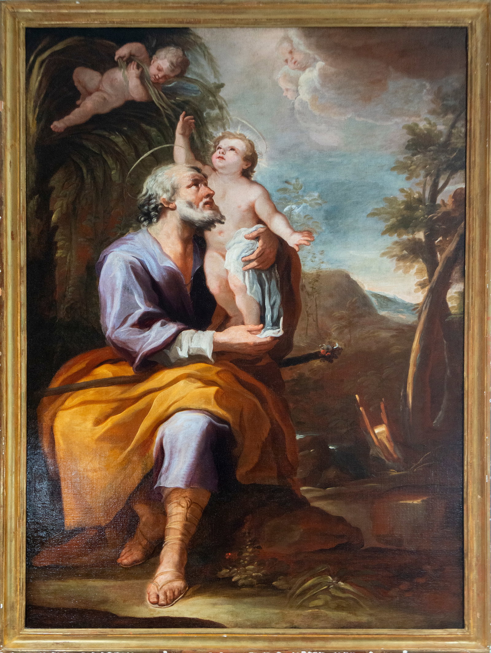 Saint Joseph with the Child. Attributed to Paolo de Matteis. Neapolitan School. 17th Century (1 of 7)