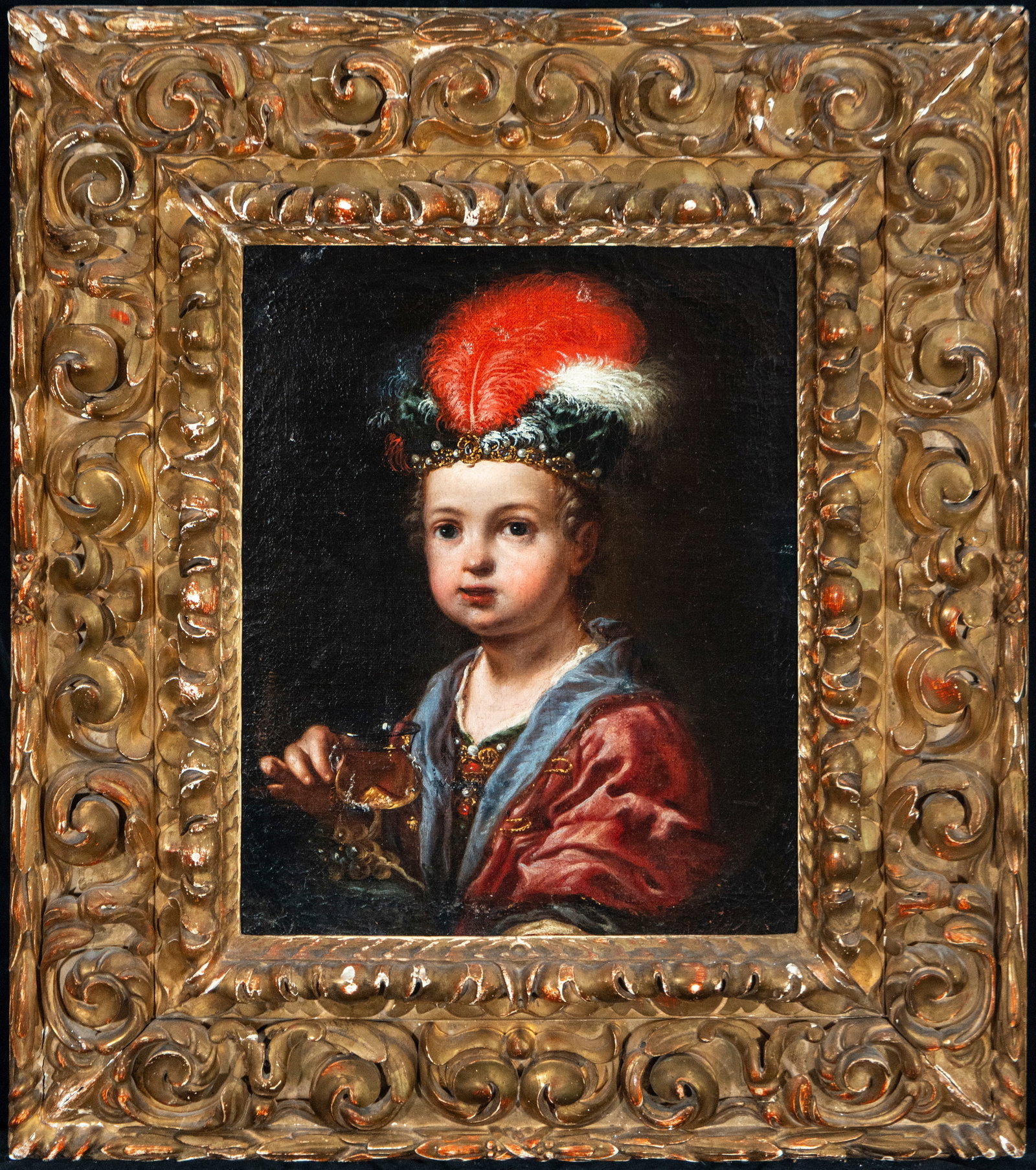 FEATURED LOT - YOUNG PRINCE - Antonio Amorosi. Roman Italian School. 17th century (1 of 5)
