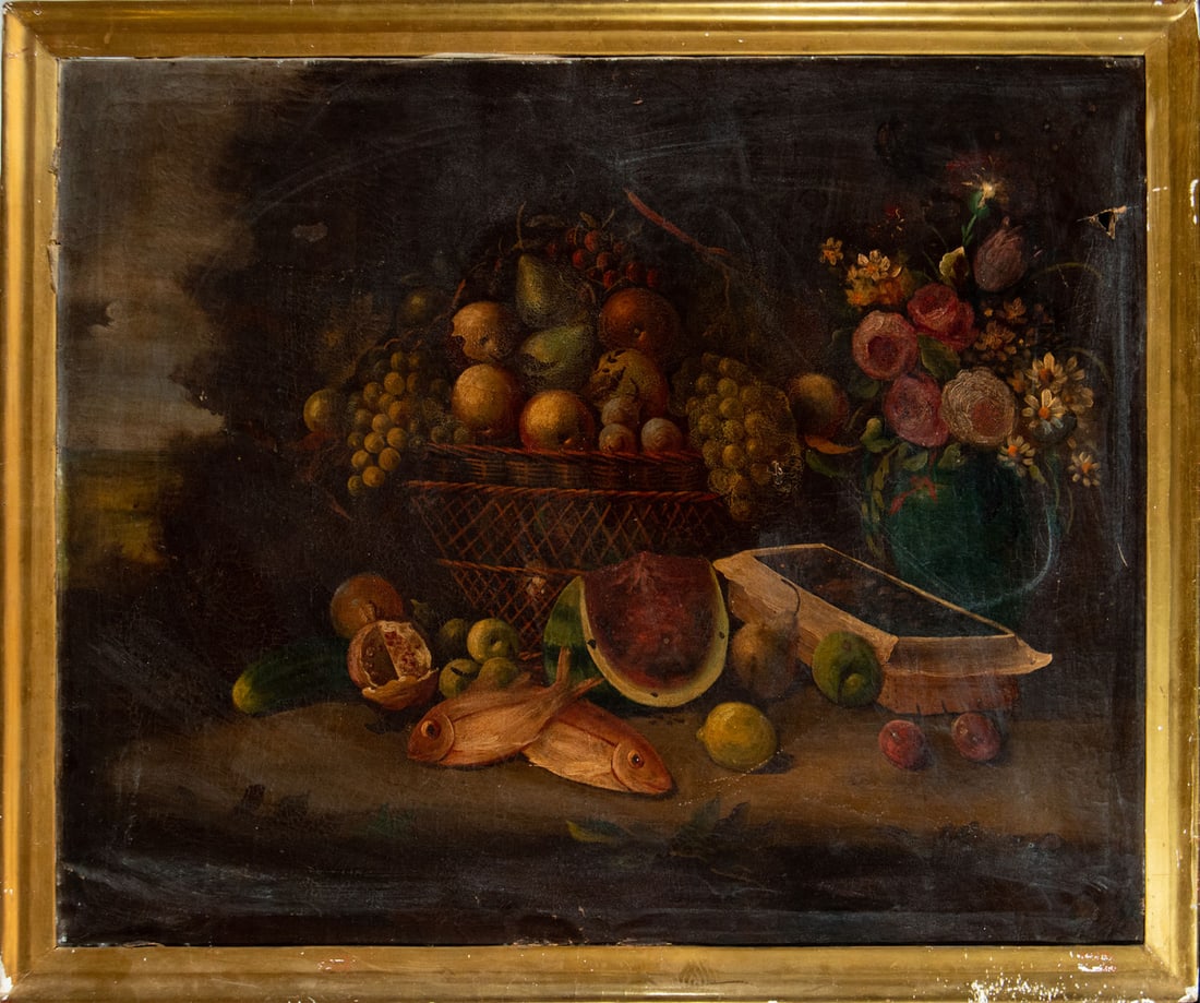 Still Life of Fruit with Lobster, 18th-century Italian school (1 of 6)
