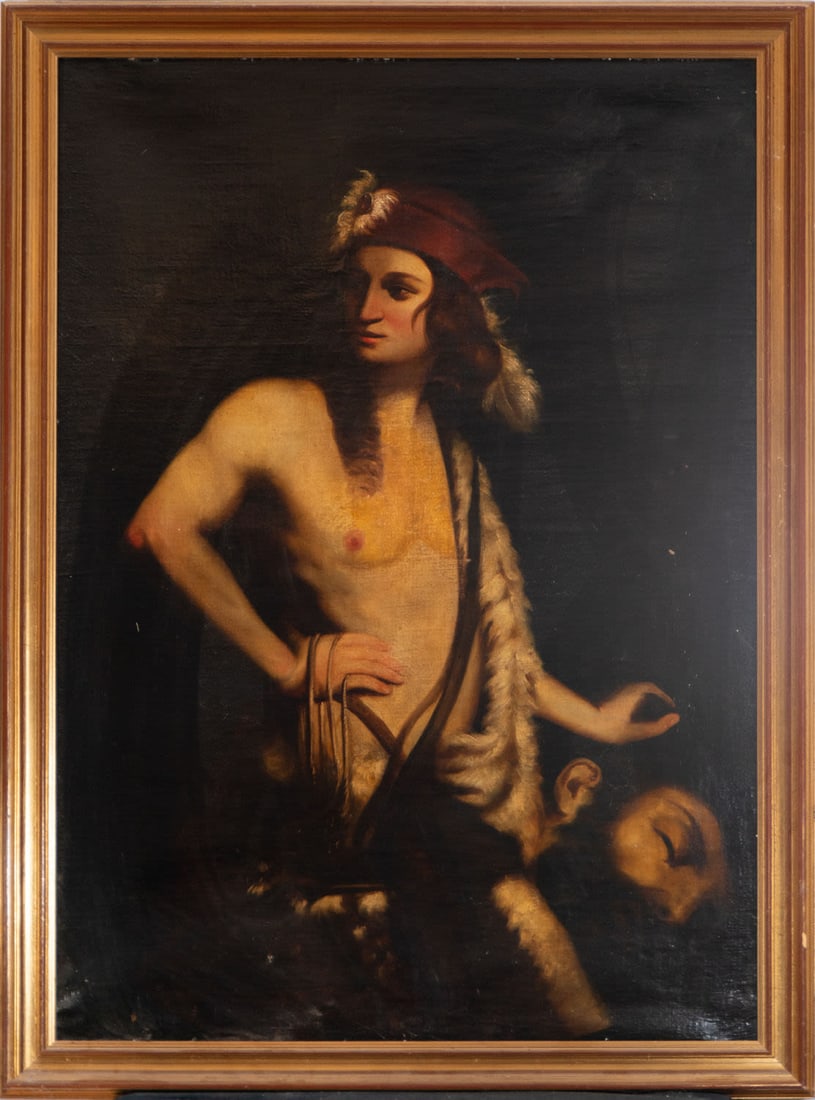 David with the Head of Goliath, 18th-century Italian school (1 of 5)