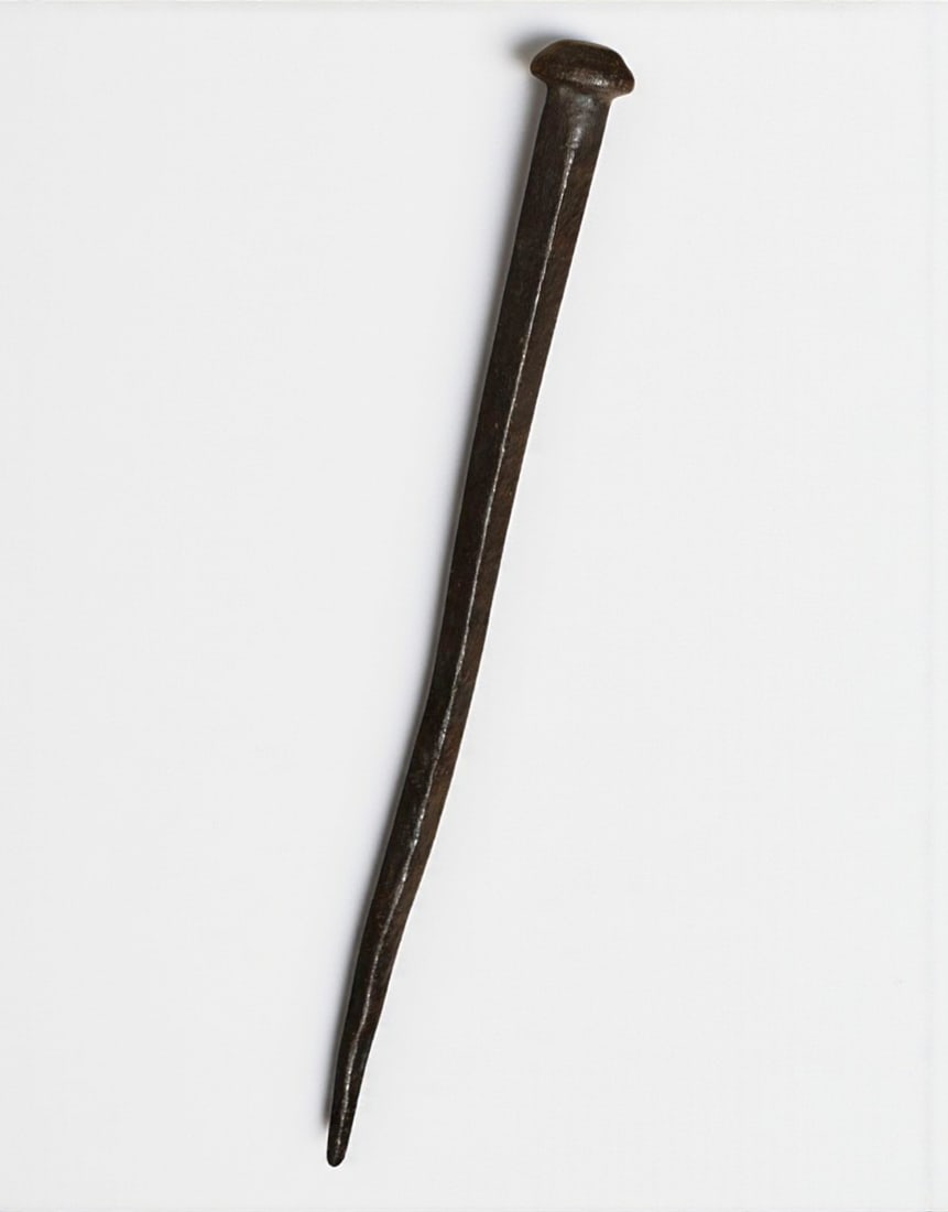 "Nail of Christ" Called "Jesusalem" medieval work, 15th century: 40 cm, in iron