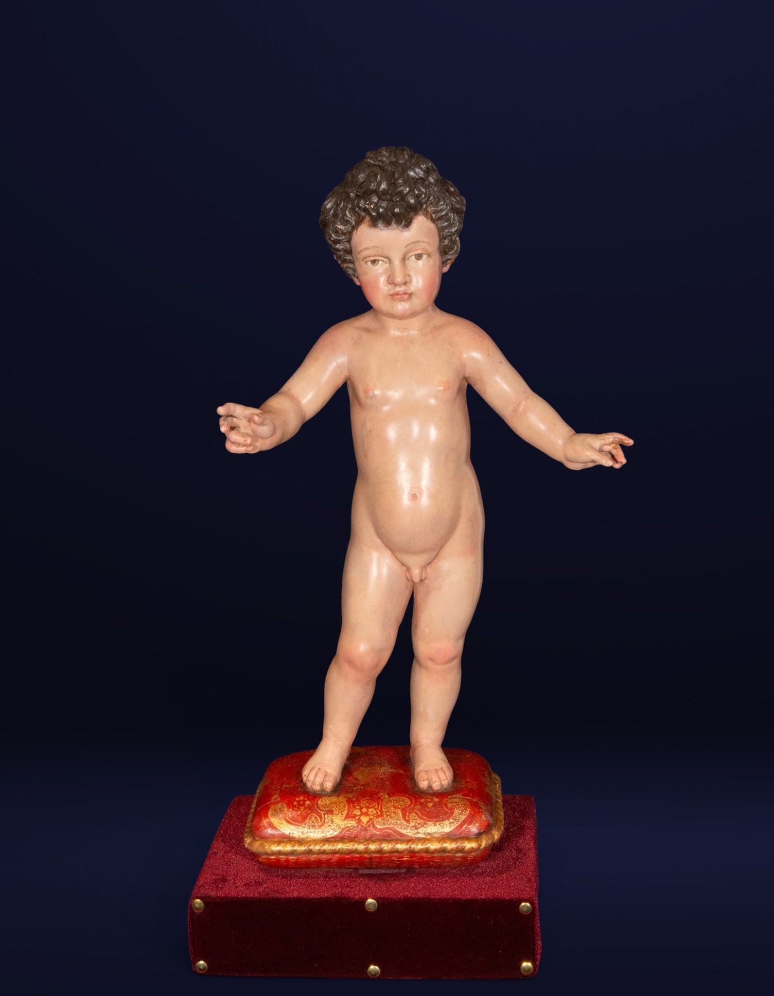 ACCORDING TO JUAN DE MESA - IMPORTANT WOODEN CHILD JESUS, 18TH CENTURY (1 of 4)